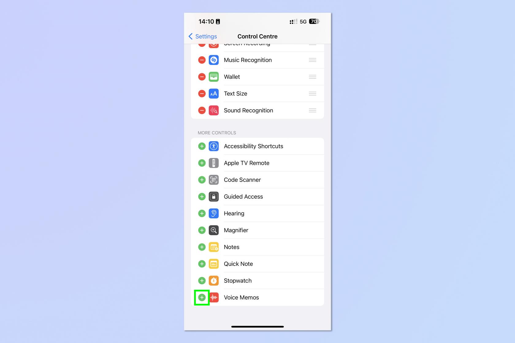 iPhoneでコントロールセンターを編集する方法