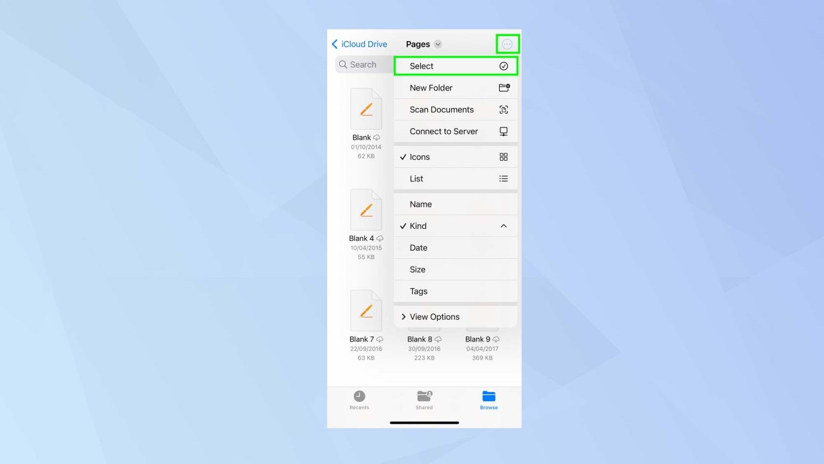 iPhoneでzipファイルを作成して開く方法