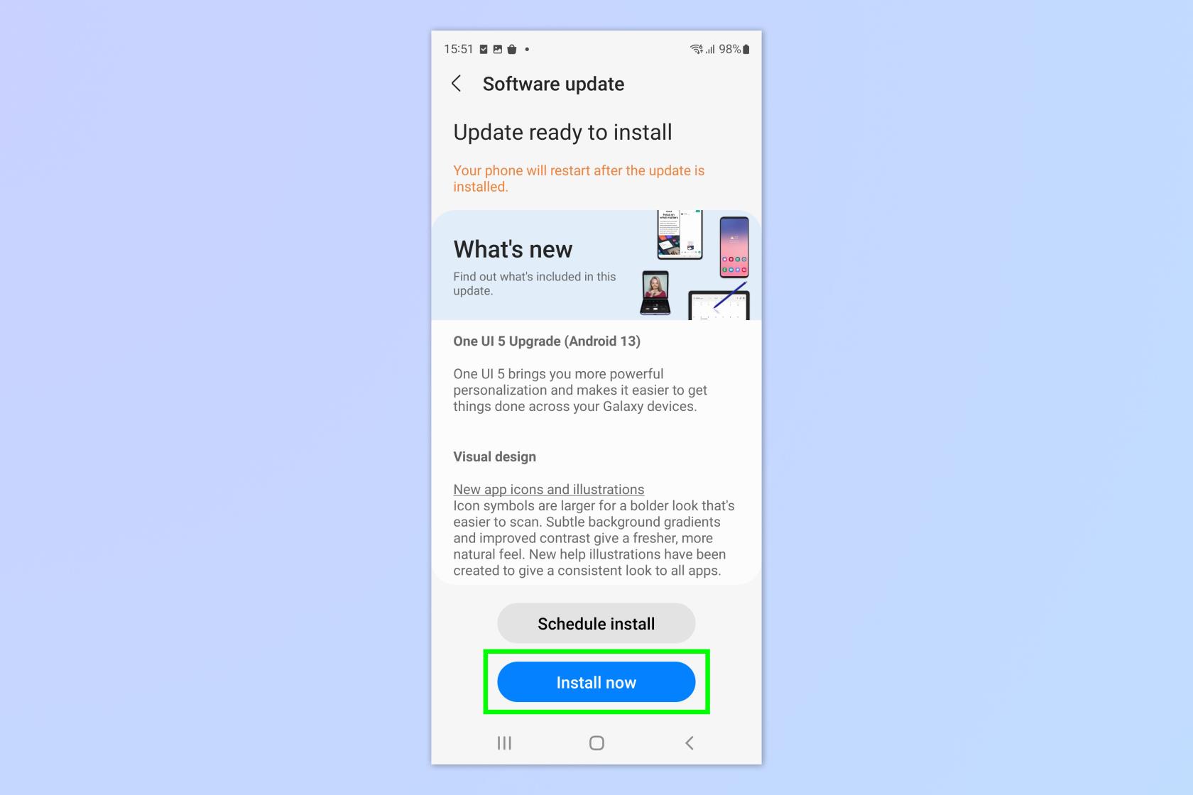 Samsung Galaxy スマートフォンまたはタブレットをアップデートする方法