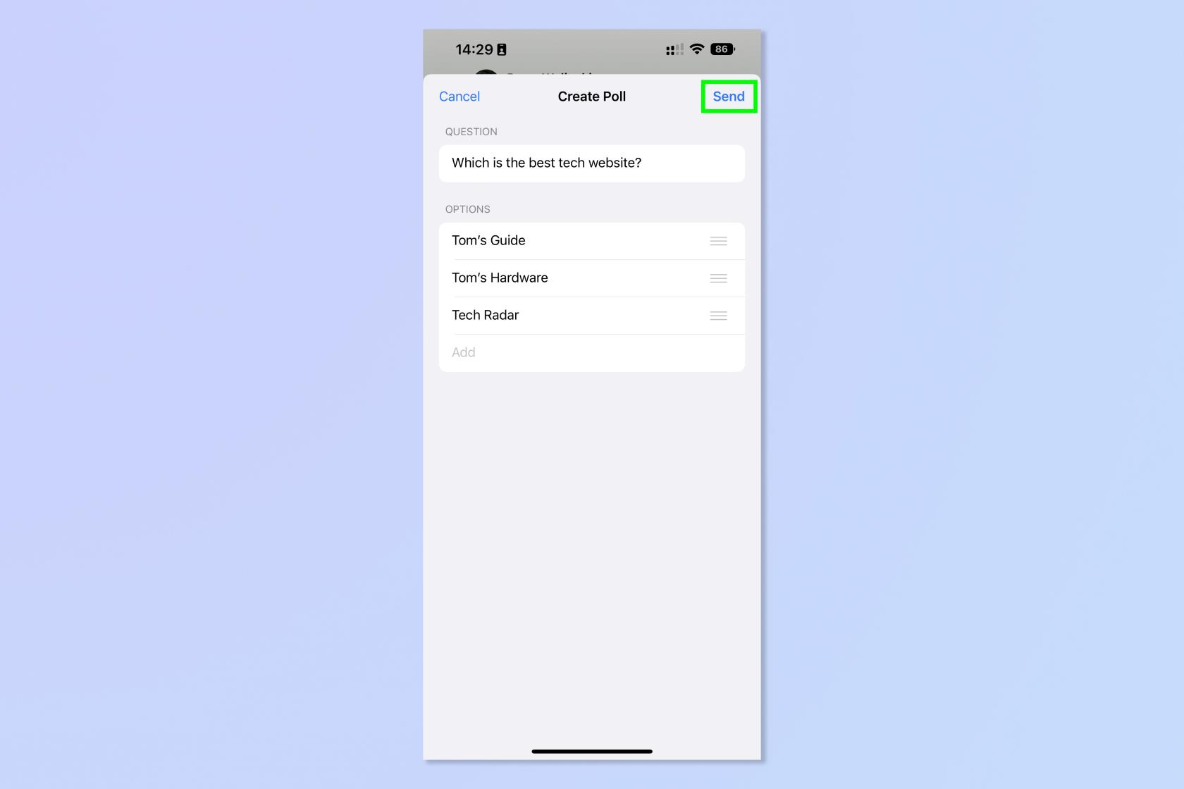 WhatsApp でアンケートを作成する方法