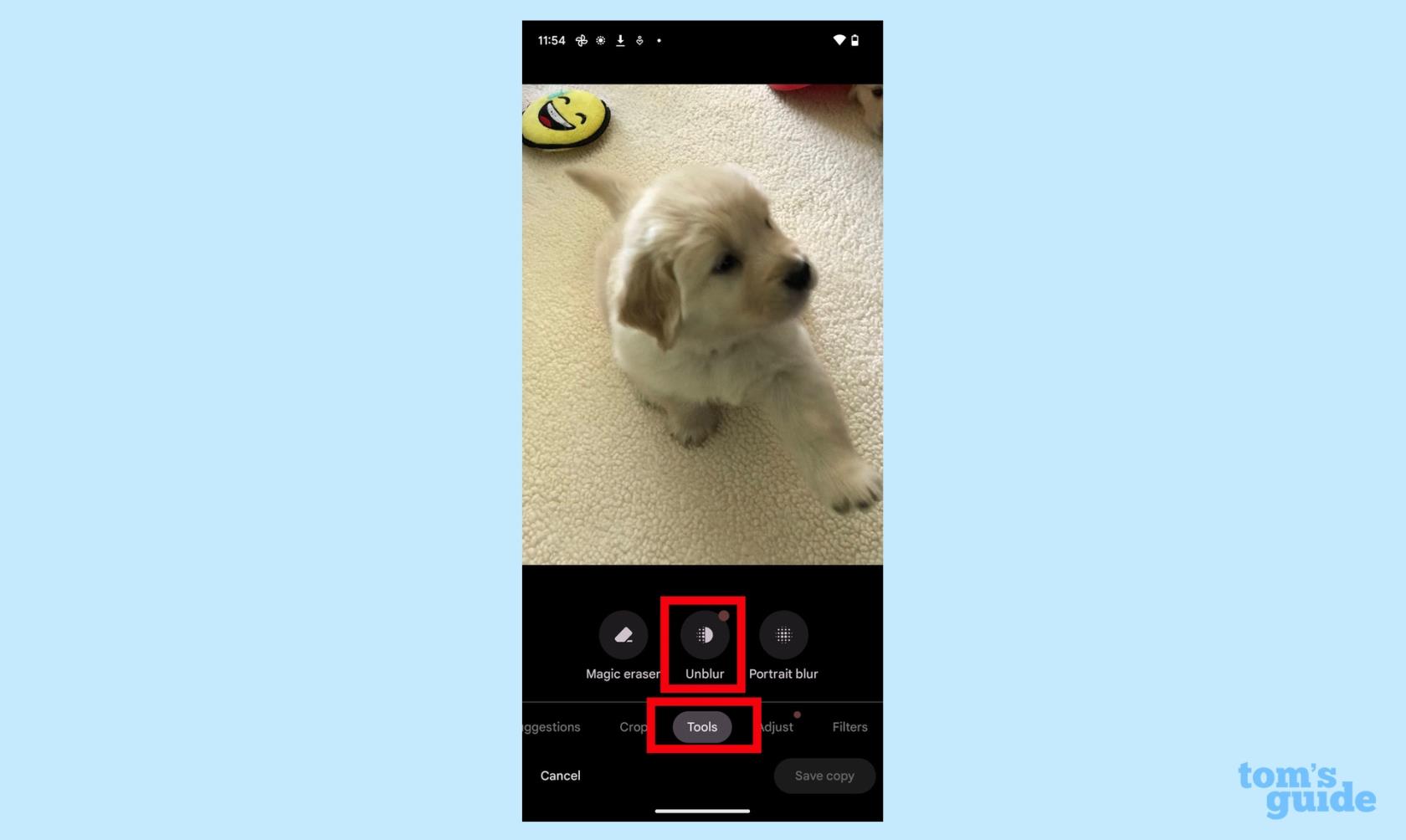 Google Pixel 7 で写真のぼかし解除を使用する方法