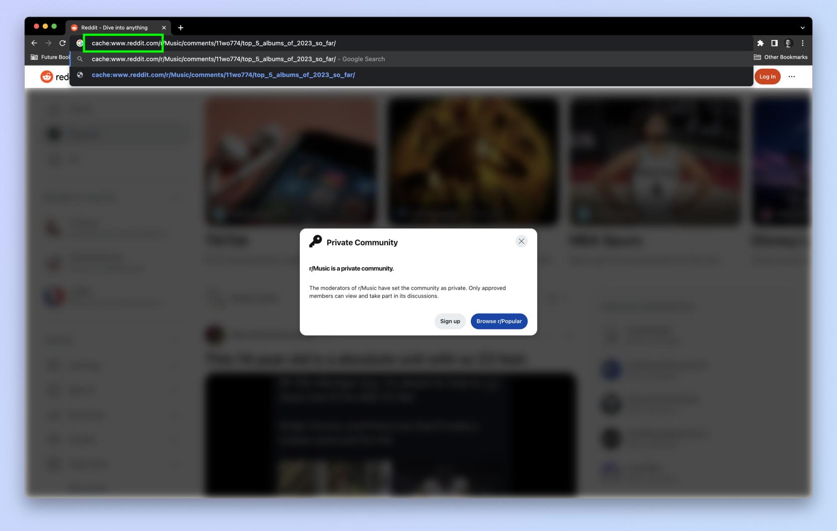 無期限停電中にRedditの投稿を表示する方法