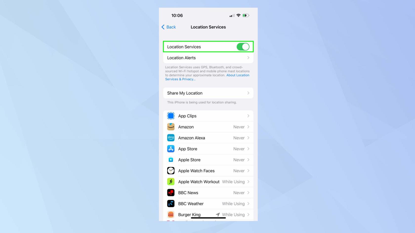 「探す」を使用してiPhoneで位置情報を共有する方法