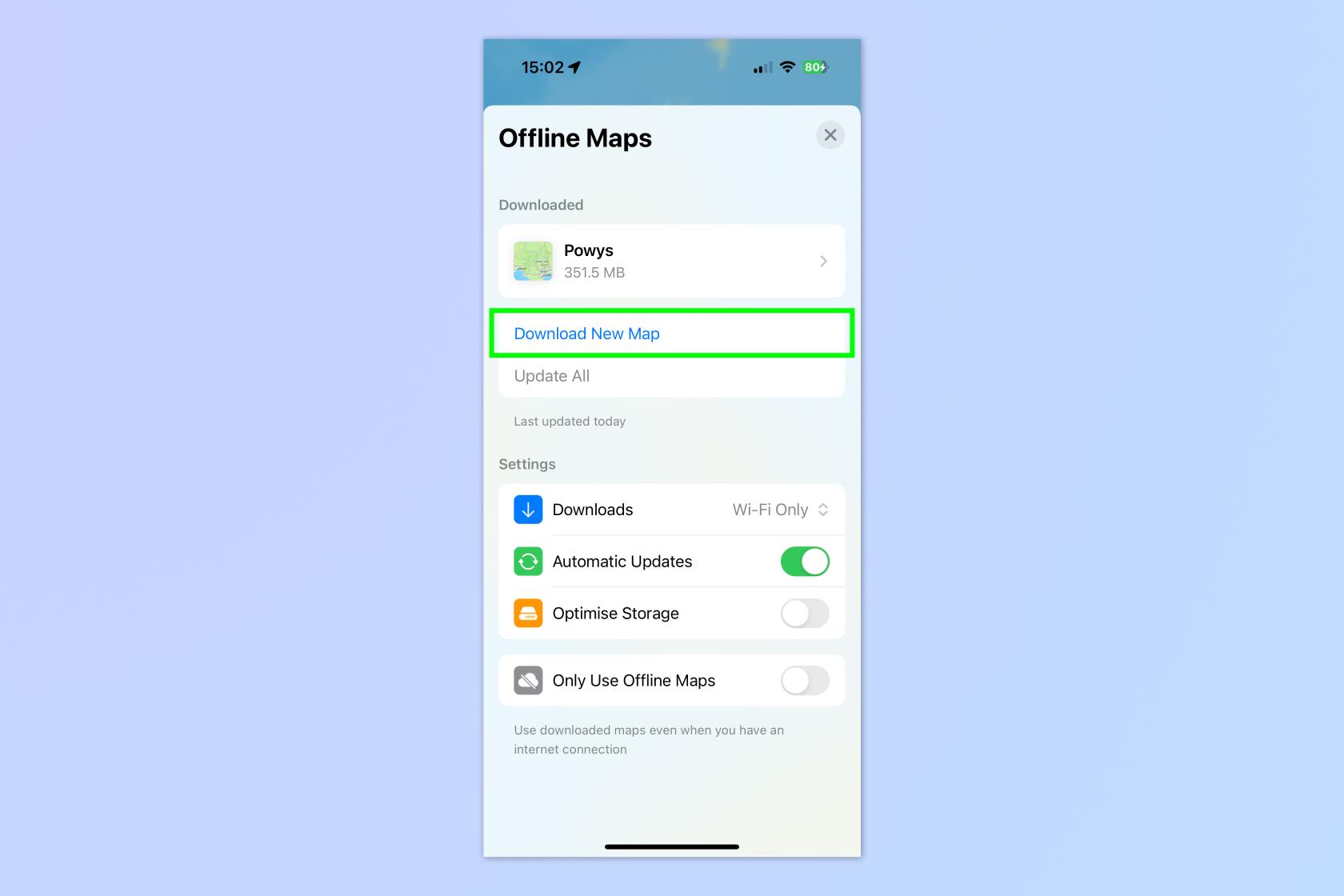 iOS 17 でオフライン Apple マップをダウンロードする方法