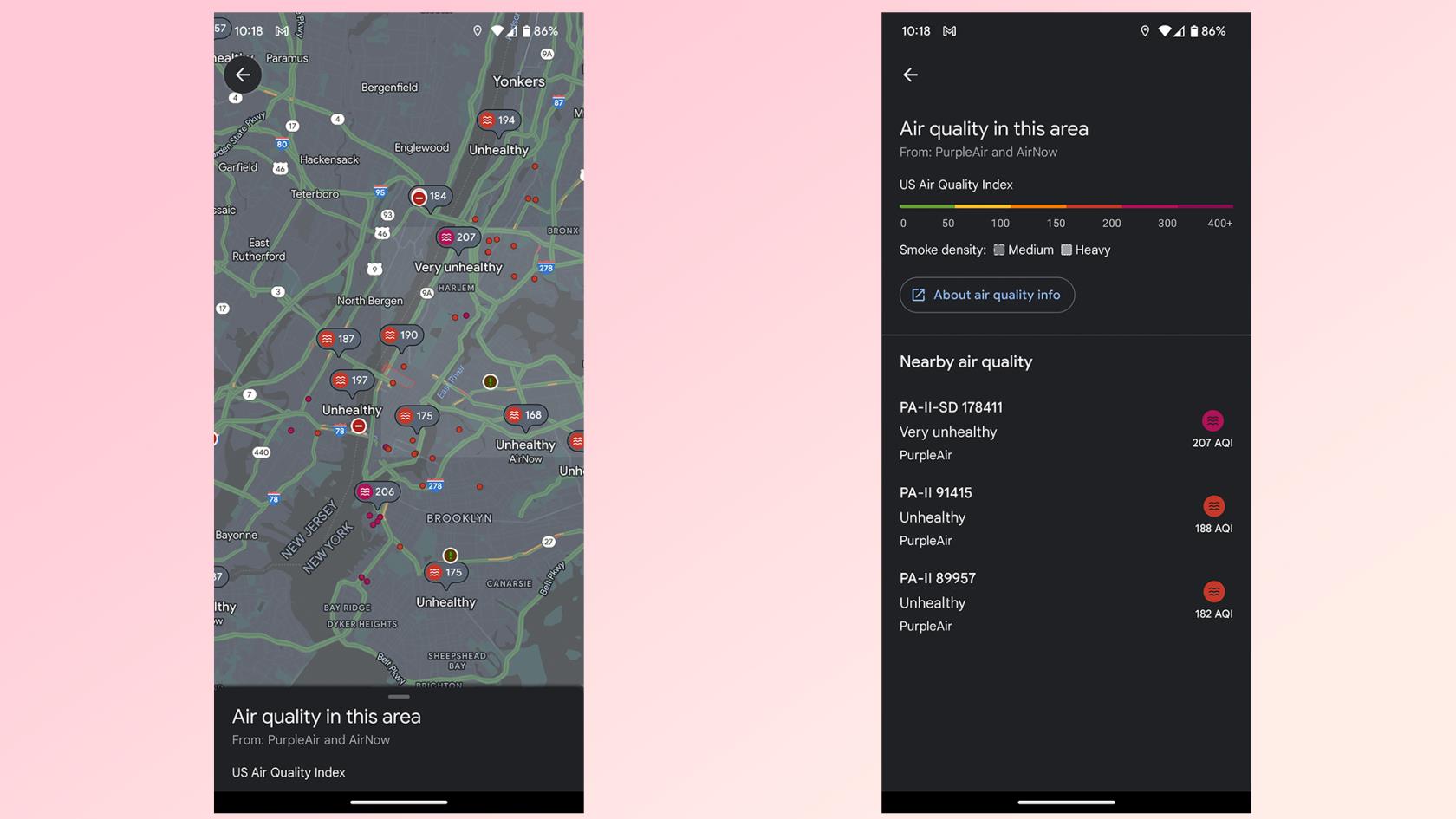 Google マップで大気の質を確認する方法