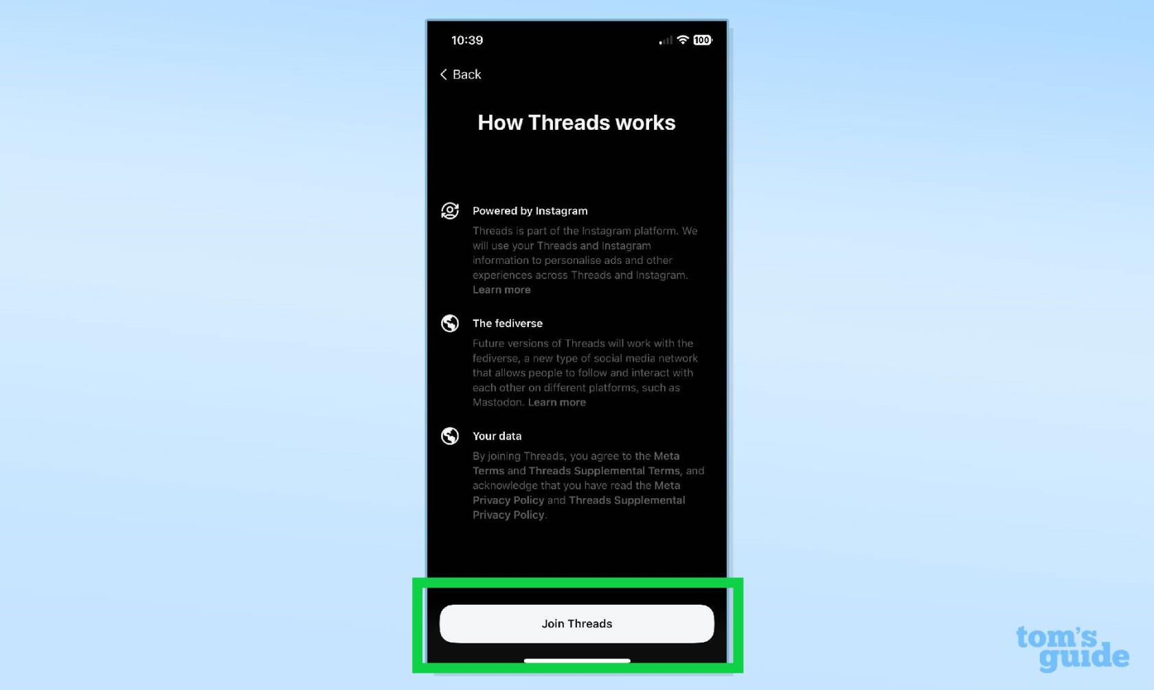 スレッドをダウンロードしてアカウントにサインアップする方法