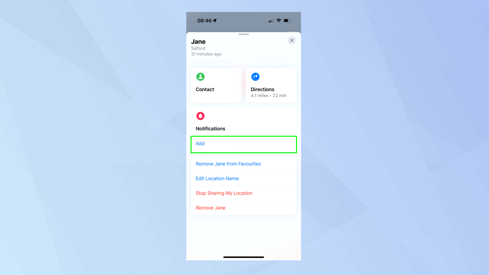 iPhoneで誰かの位置を見つける方法