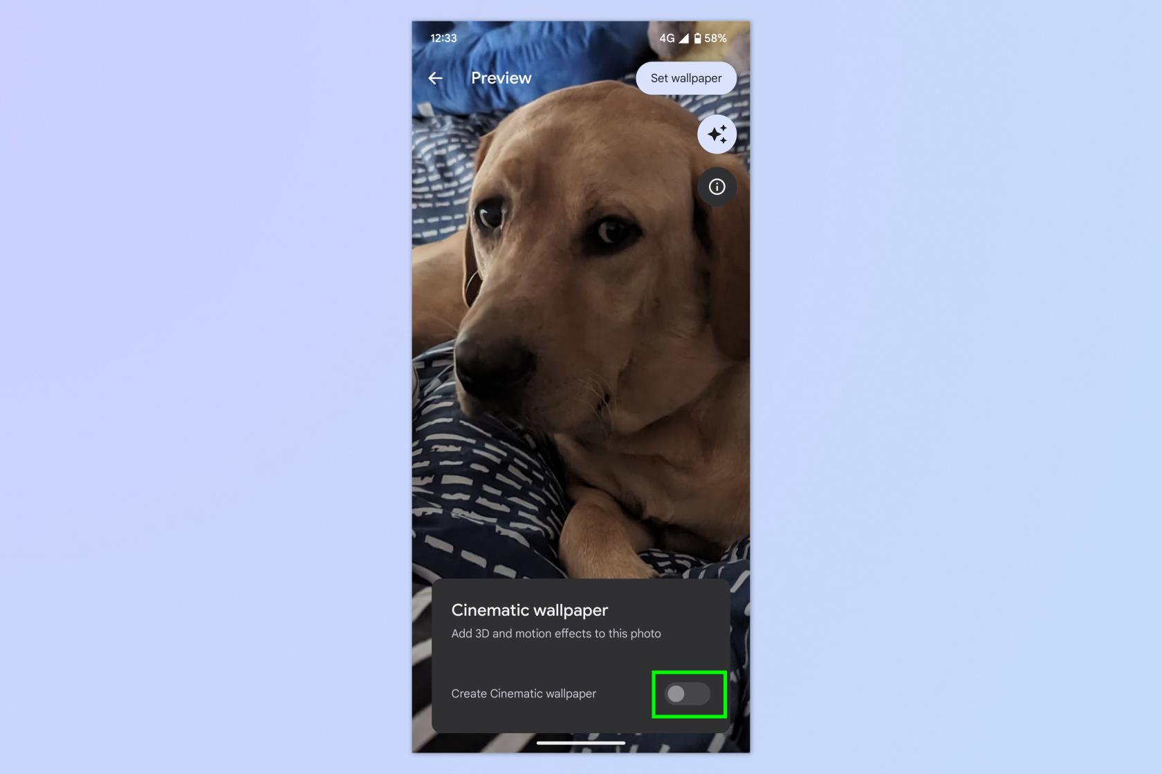 Google Pixel スマートフォンで映画のような壁紙を設定する方法