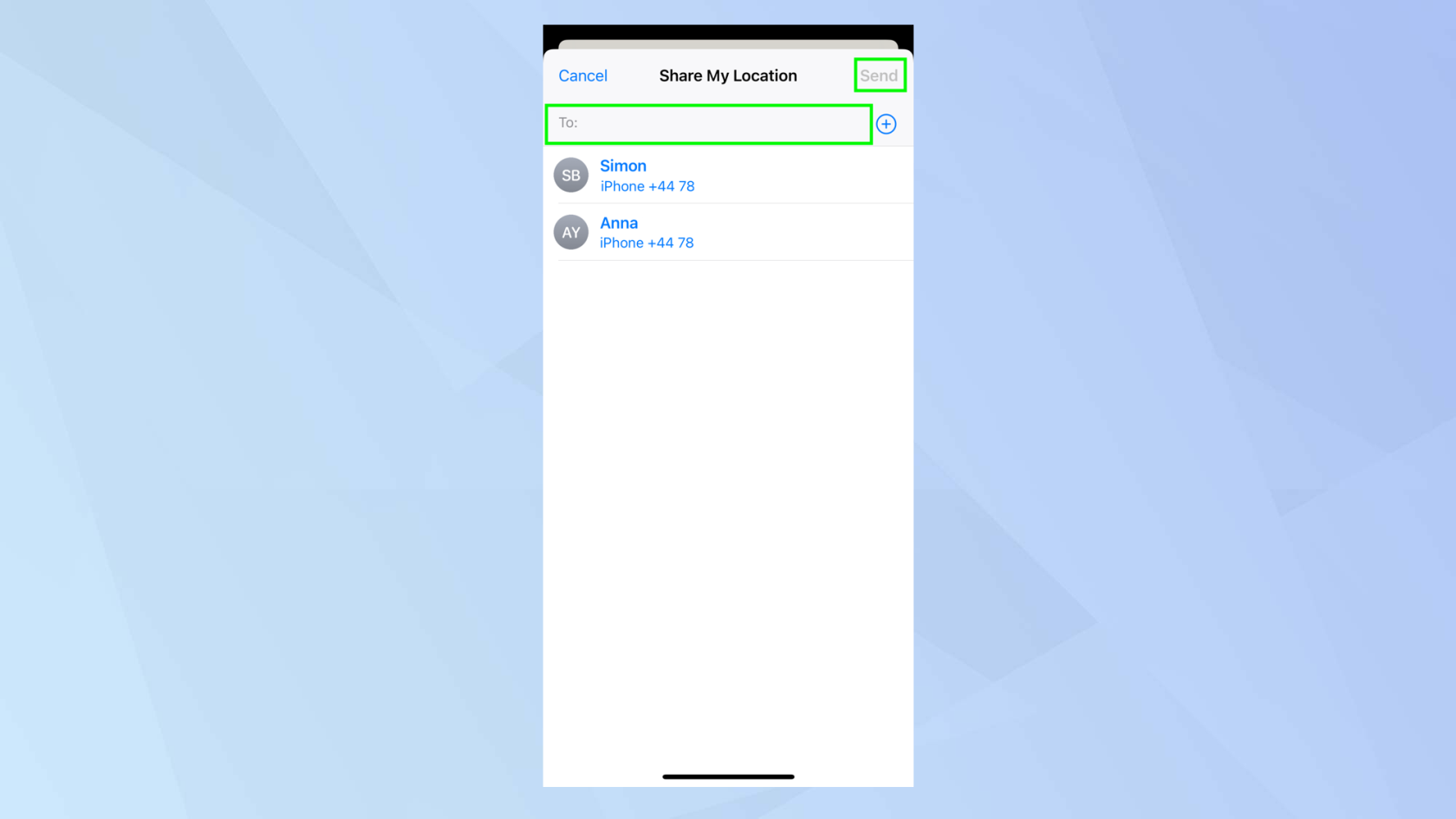 iPhoneで誰かの位置を見つける方法