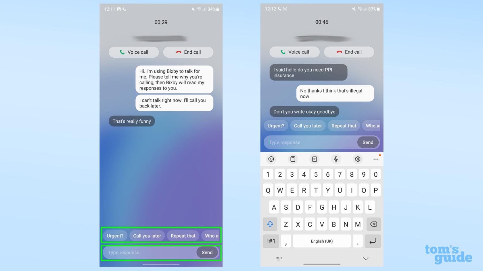 Samsung Galaxy S23 で Bixby テキスト通話を使用する方法