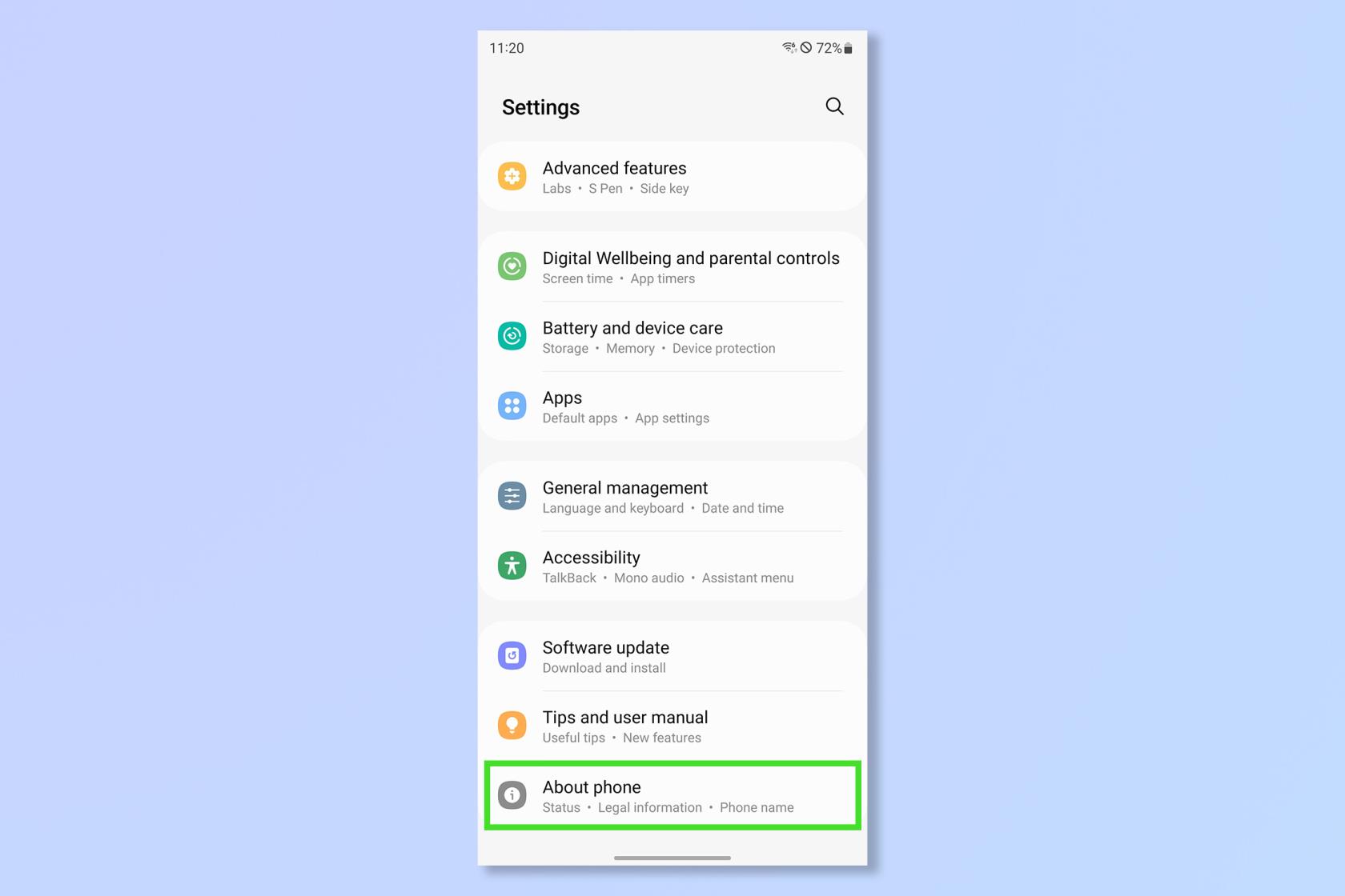Android で自分の番号を確認する方法