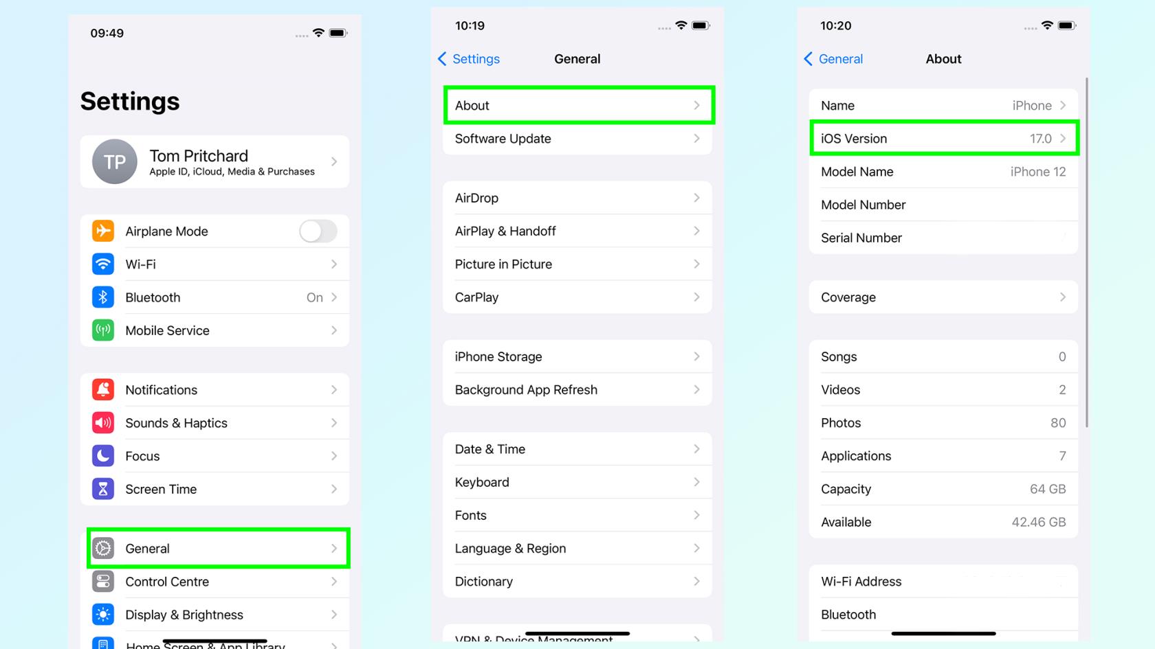 iOS 17で画面距離を設定する方法