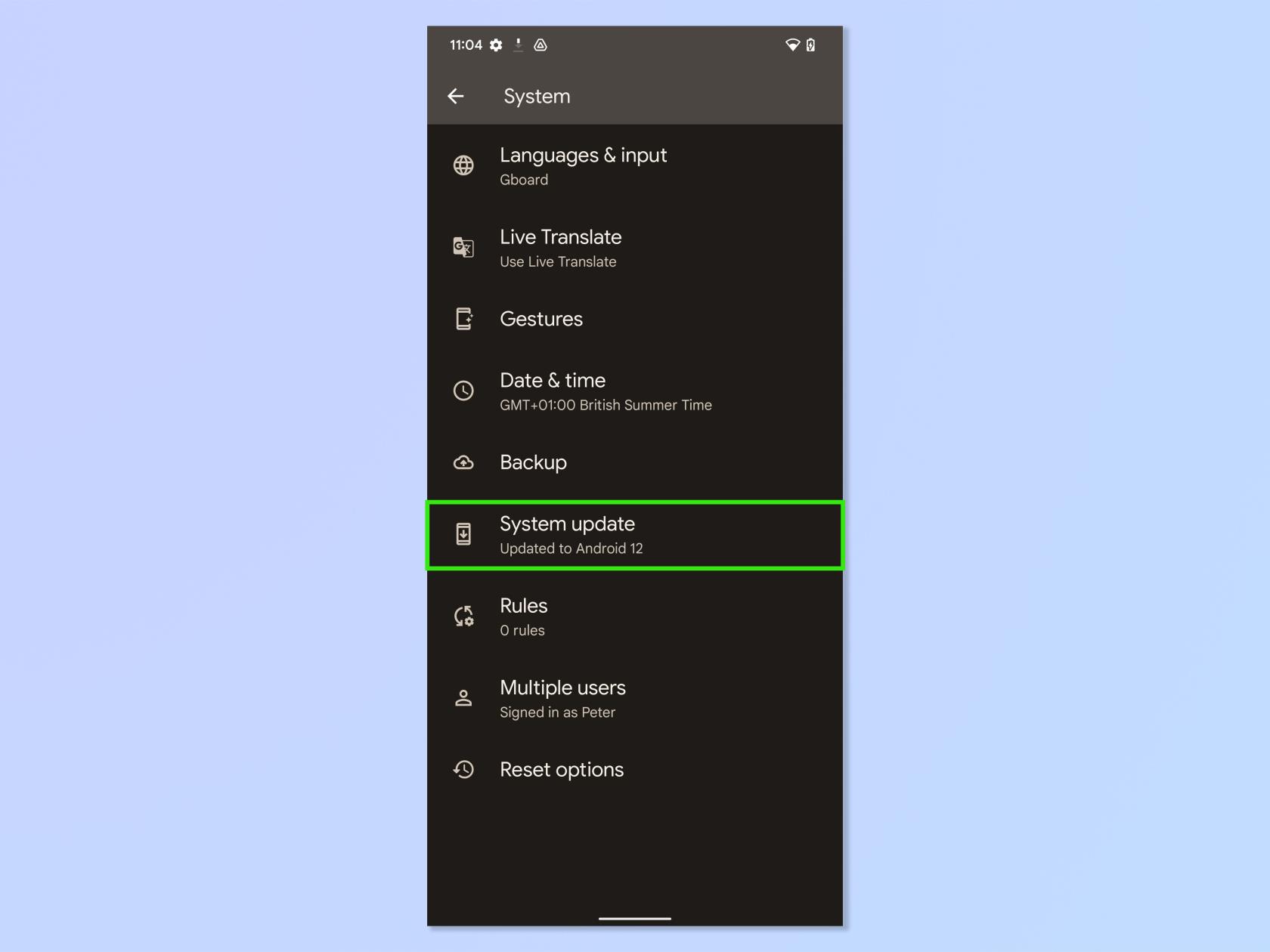 Androidをアップデートする方法