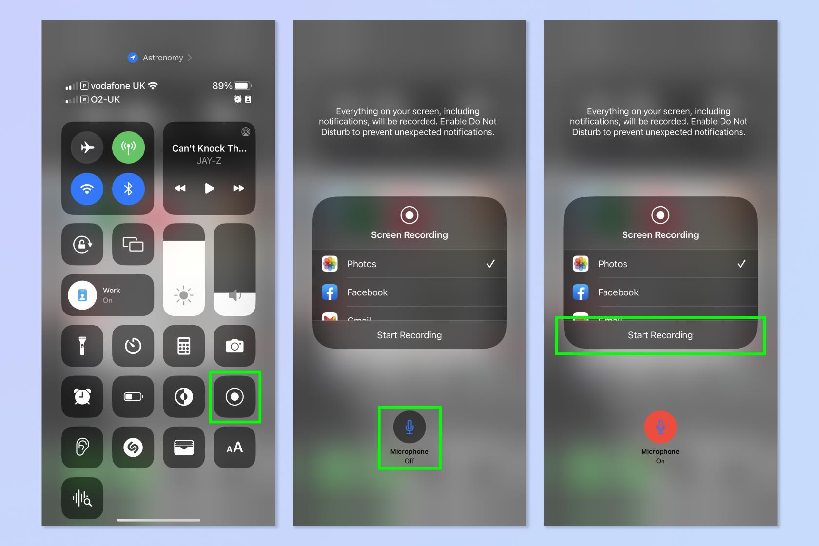 iPhoneで画面録画する方法