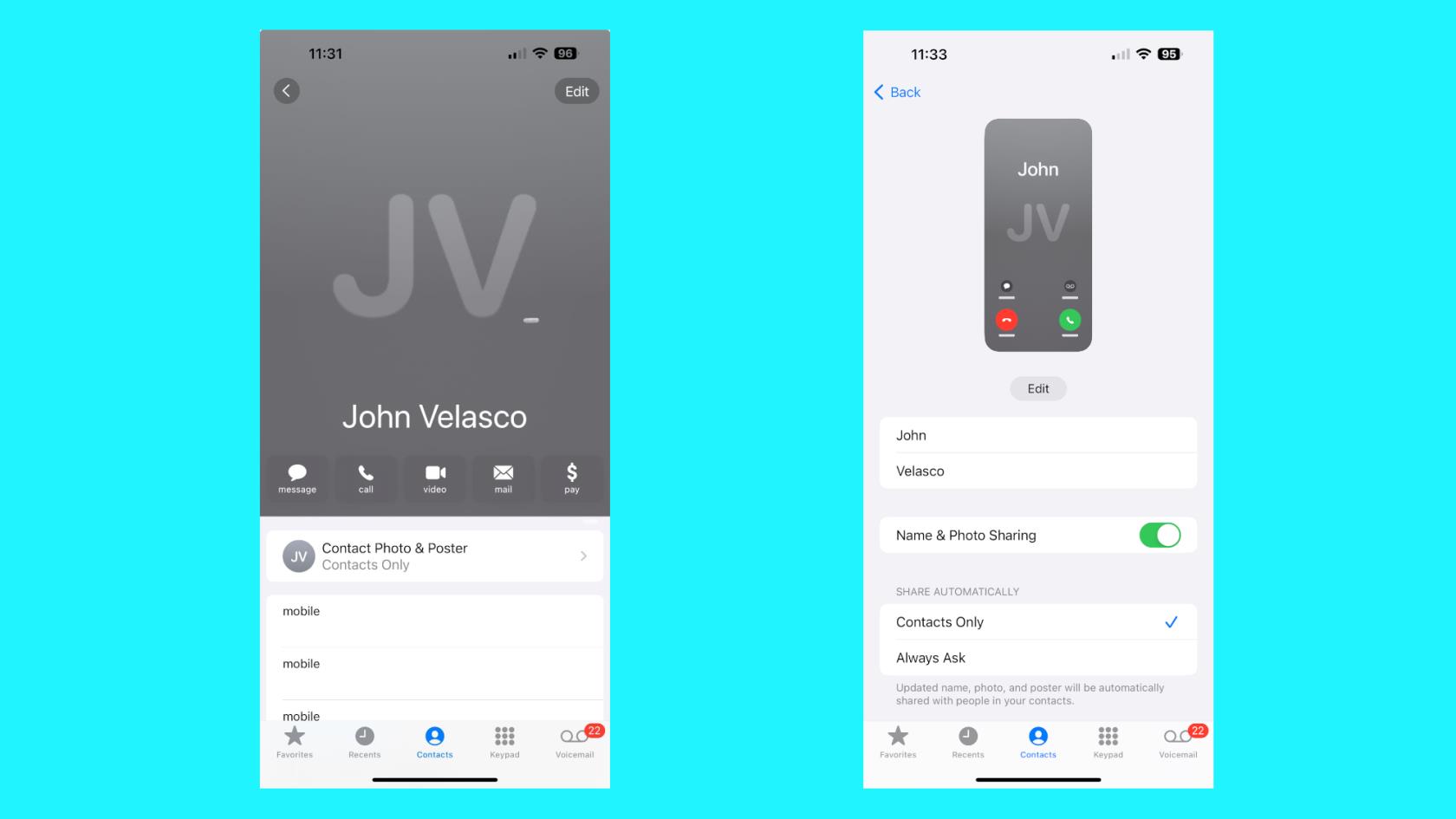 iOS 17 の連絡先ポスターは退屈なプロフィールを一変させます — プロフィールの作成方法は次のとおりです