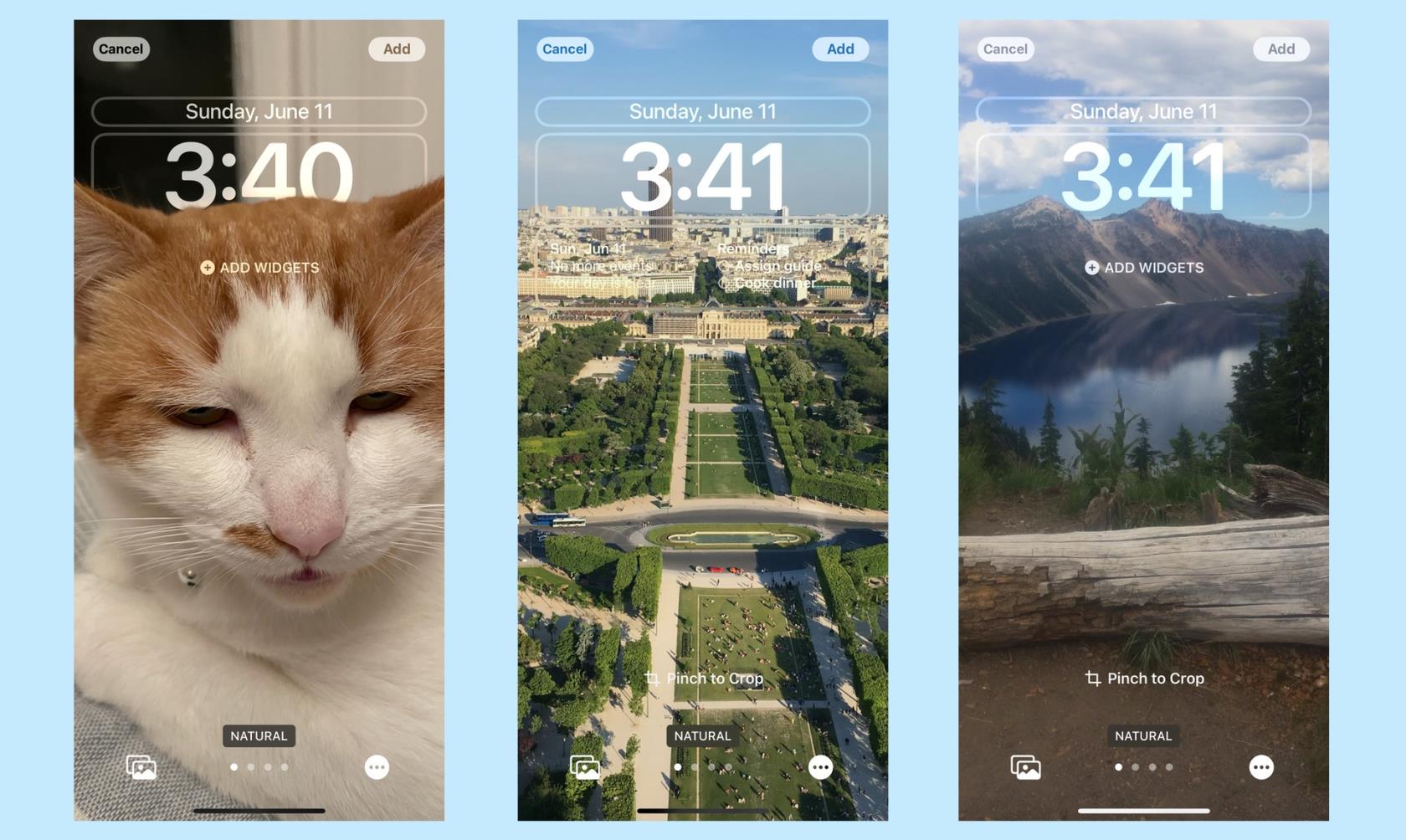 iPhone の壁紙 — iPhone の外観を変更する方法と、その他のオプションを見つける場所