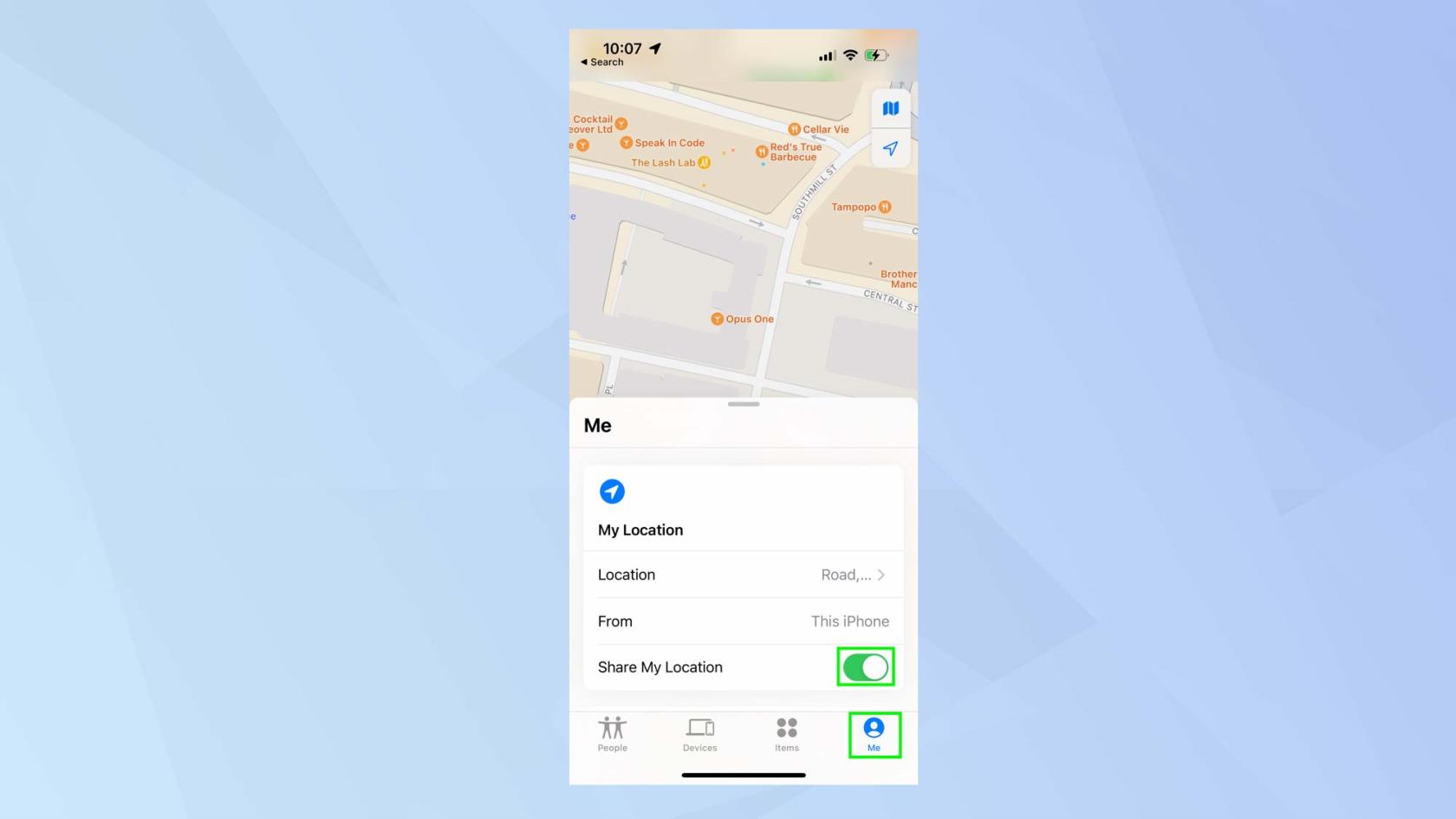 「探す」を使用してiPhoneで位置情報を共有する方法