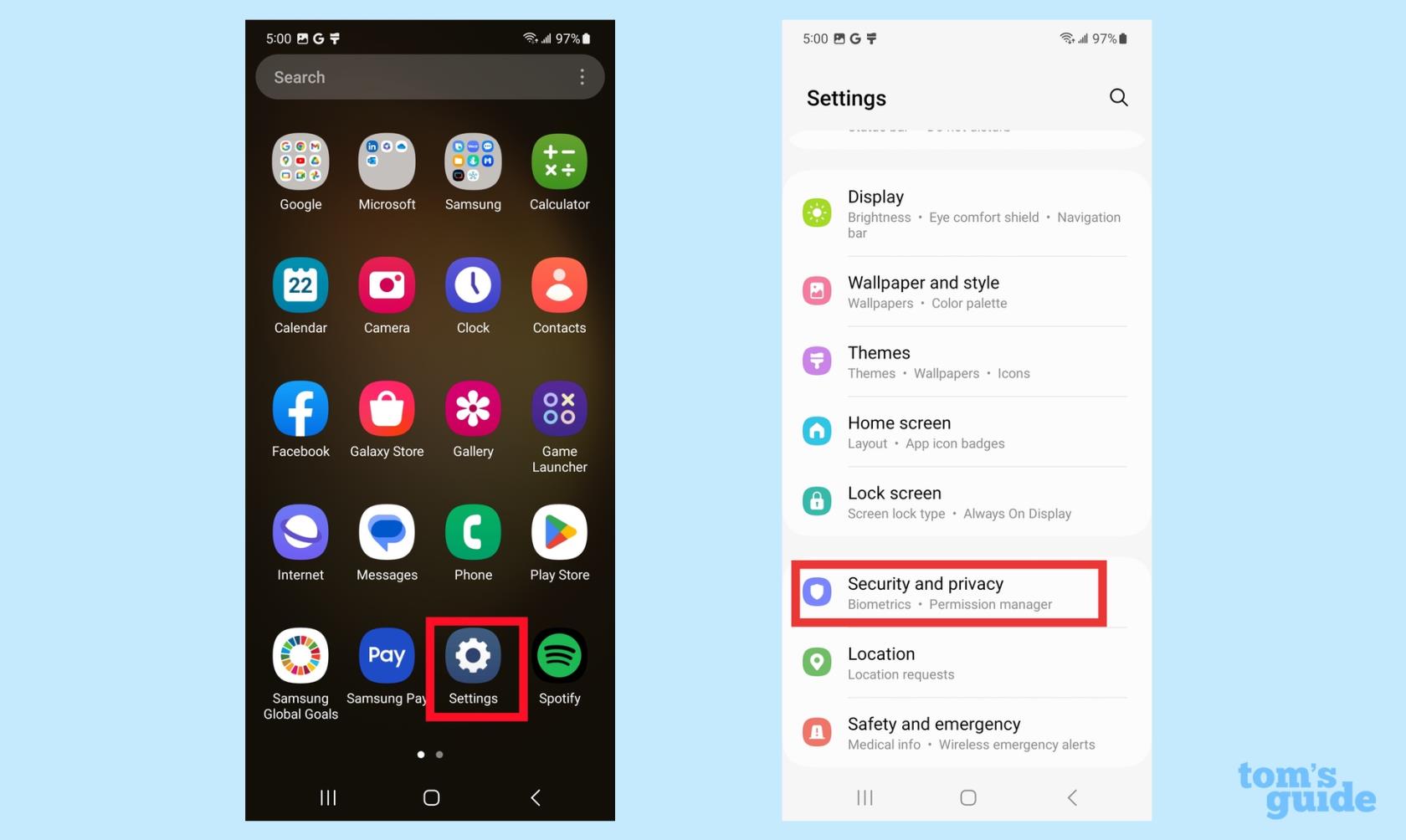 Galaxy S23に指紋センサーを設定する方法