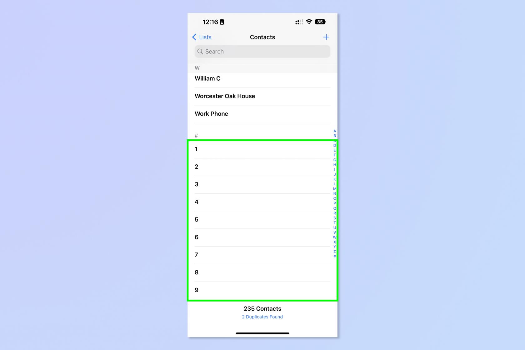 iPhoneで複数の連絡先を削除する方法