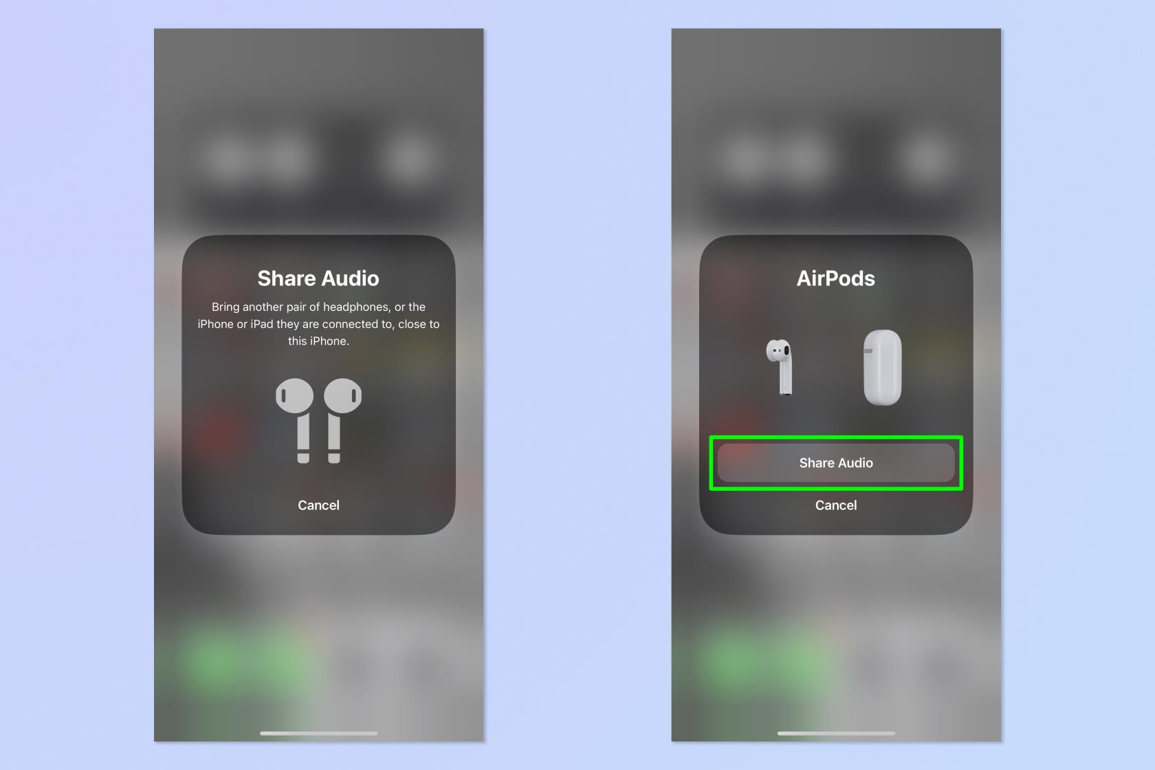 iPhone と iPad でオーディオを共有する方法