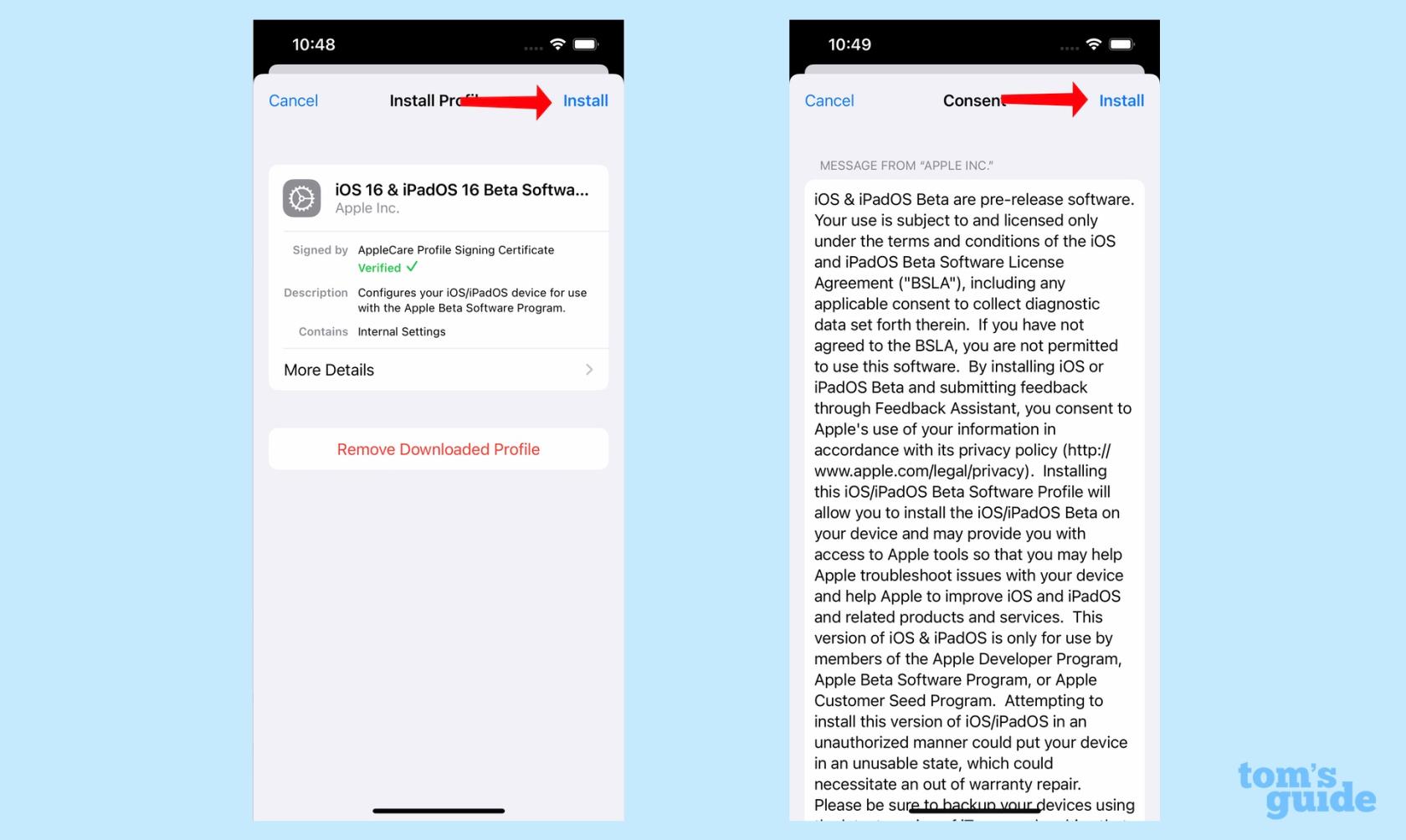 iOS 16パブリックベータ版のダウンロード方法