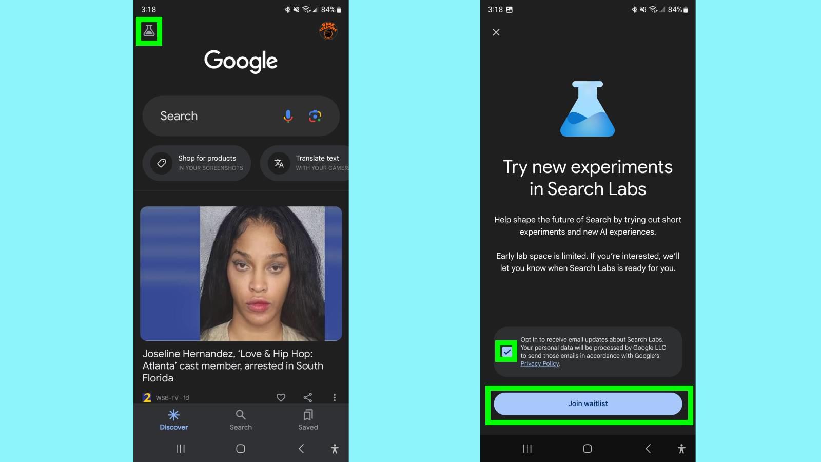 Google Search Labs にサインアップして AI の未来を試す方法