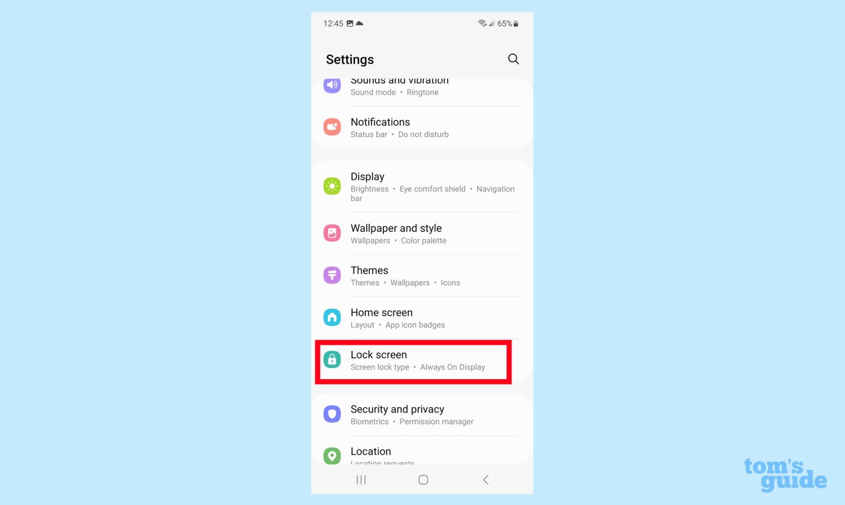 Galaxy S23 でロック画面の通知を管理する方法