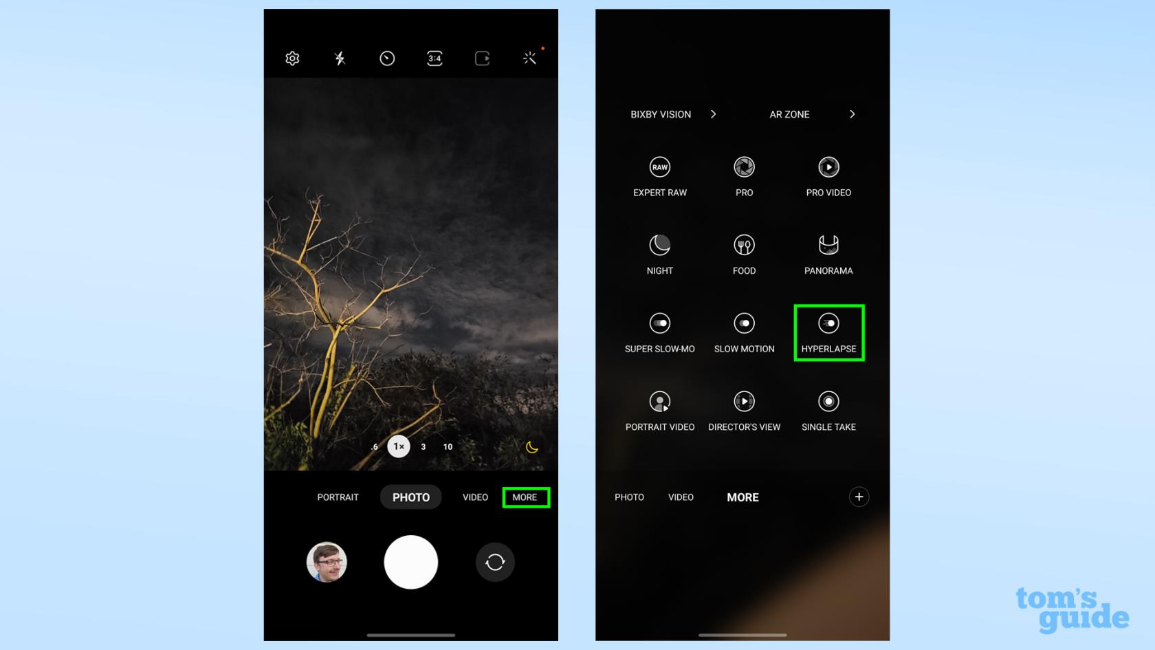 Samsung Galaxy S23 で素晴らしいアストロ ハイパーラプス ビデオを録画する方法