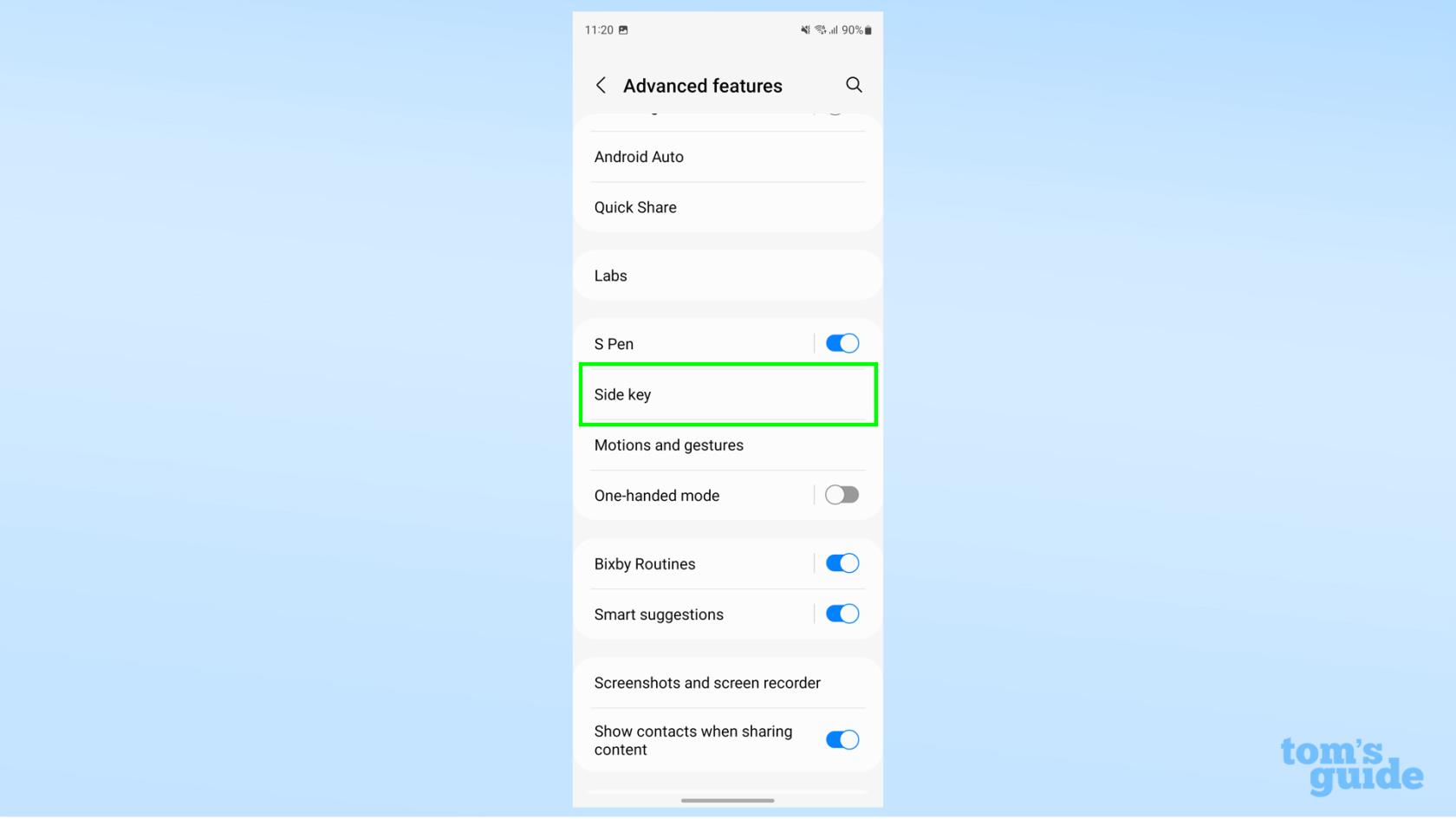 Samsung Galaxy のサイドキー設定を変更して便利なショートカットを作成する方法は次のとおりです。