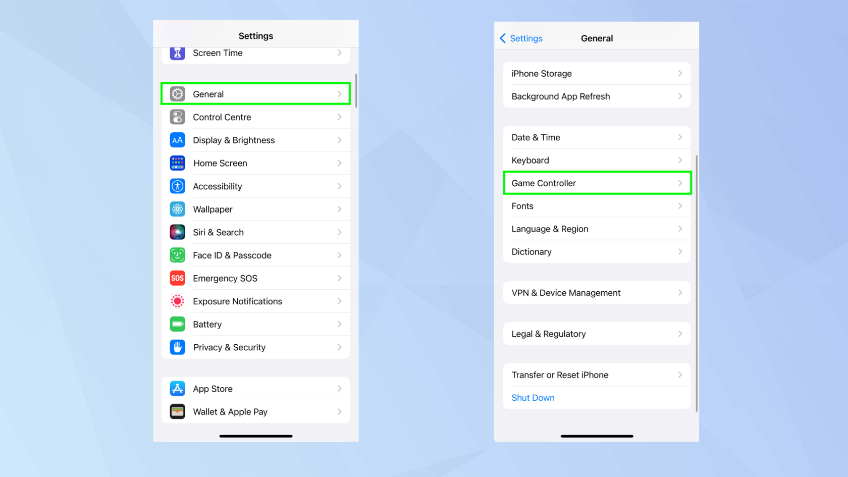 クラシックスタイルのコントローラーをiPhoneに接続する方法