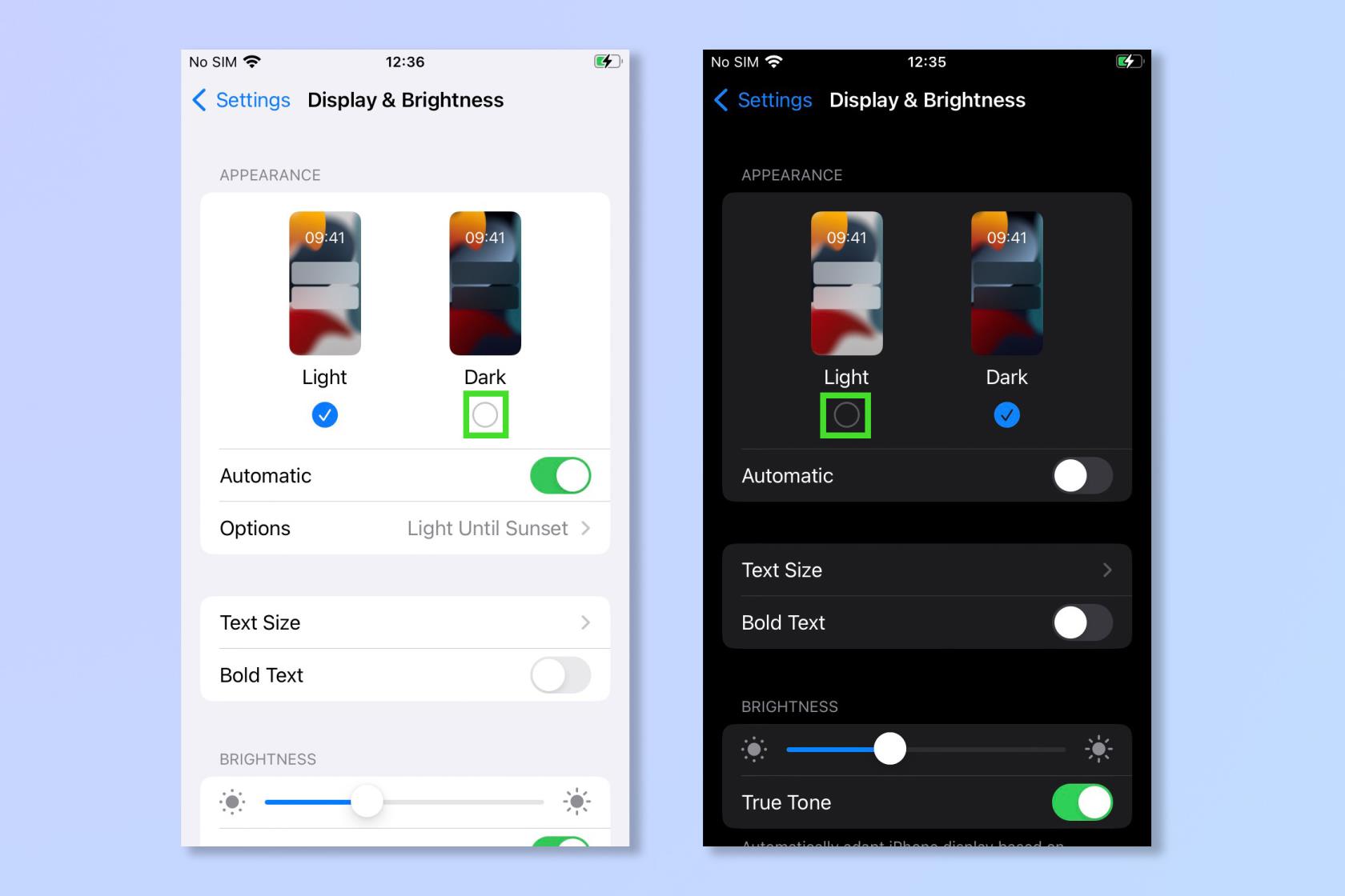 iPhoneでダークモードを有効にする方法