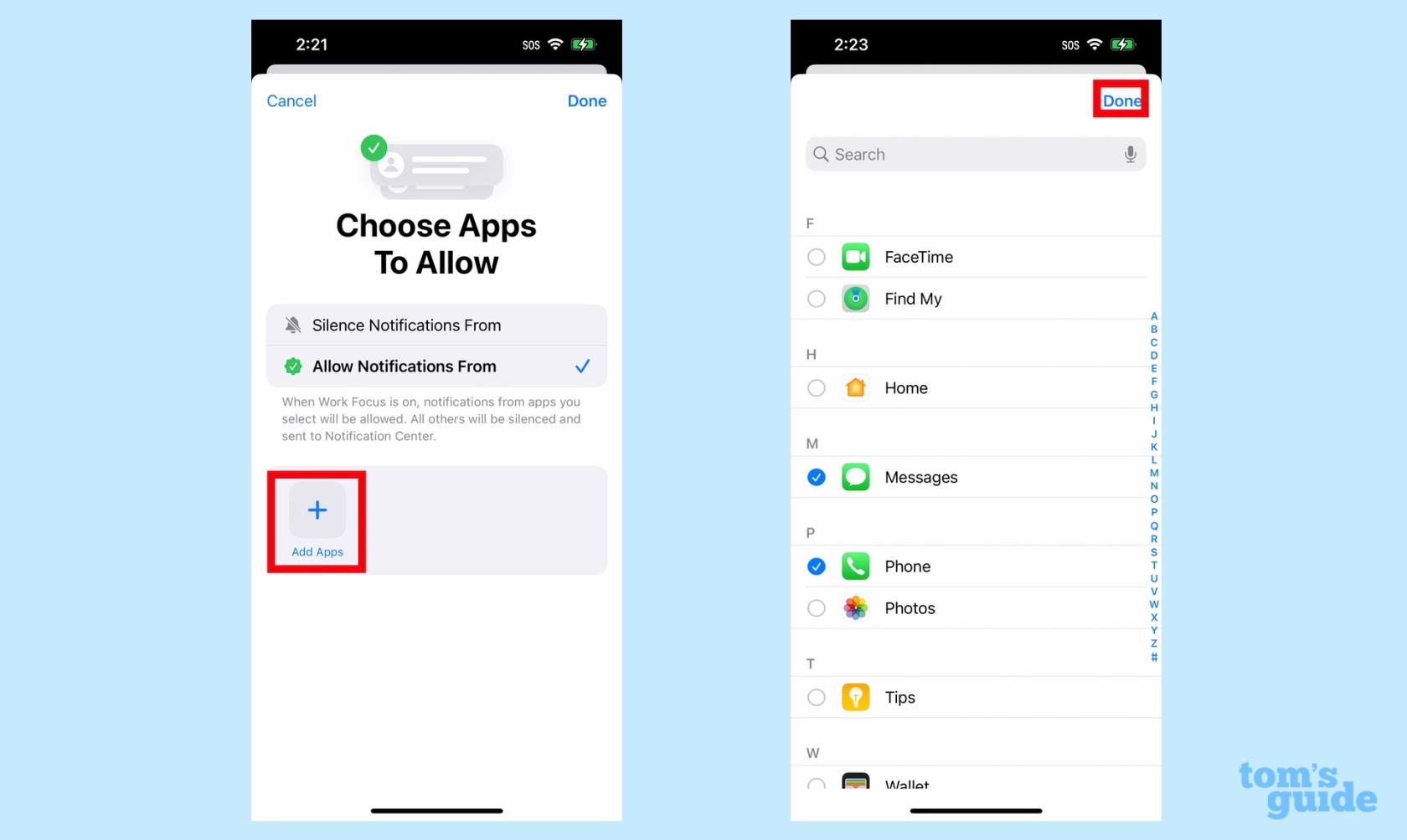 iOS 16 で iPhone にフォーカス モードを設定する方法