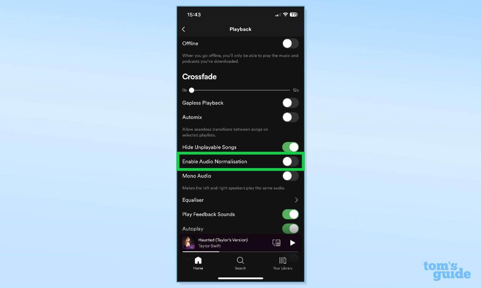 テイラー・スウィフトのニューアルバムを最大限に活用するには、この Spotify 設定をオフにしてください