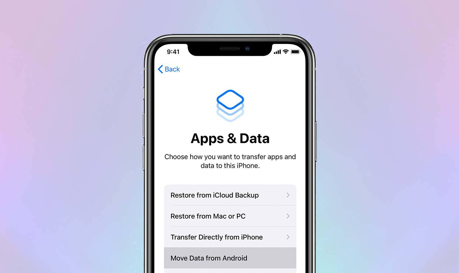 How to transfer contacts and data from Android to iPhone