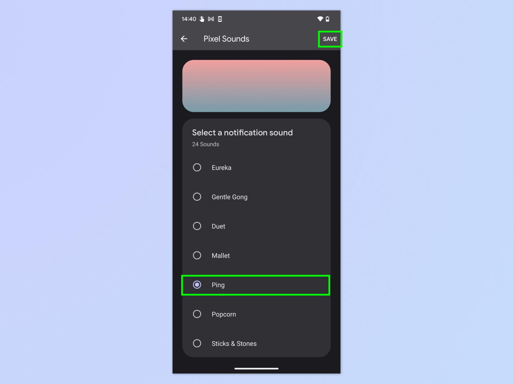 Android スマートフォンの通知音を変更する方法
