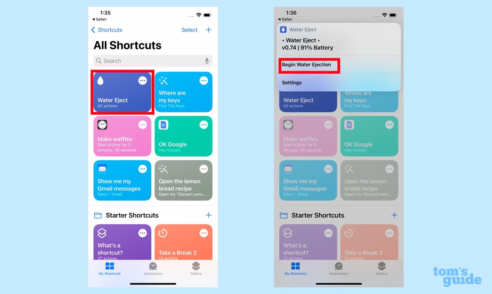 この便利なショートカットを使用して、Siri に iPhone から水を排出するように命令できます
