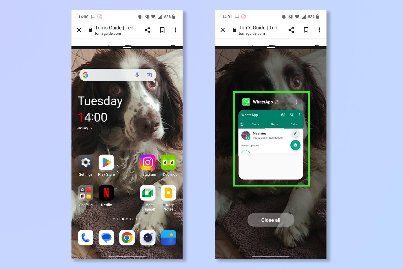 Androidで画面を分割する方法