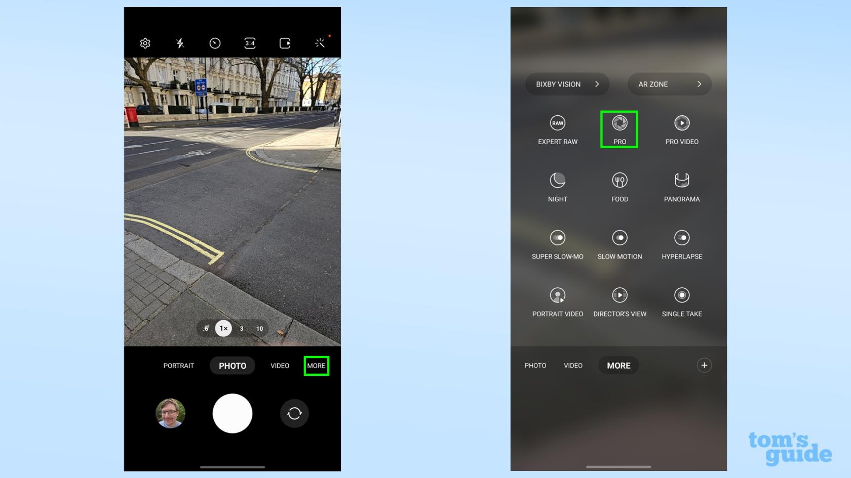 Samsung Galaxy S23 Ultra で RAW 写真を撮る方法