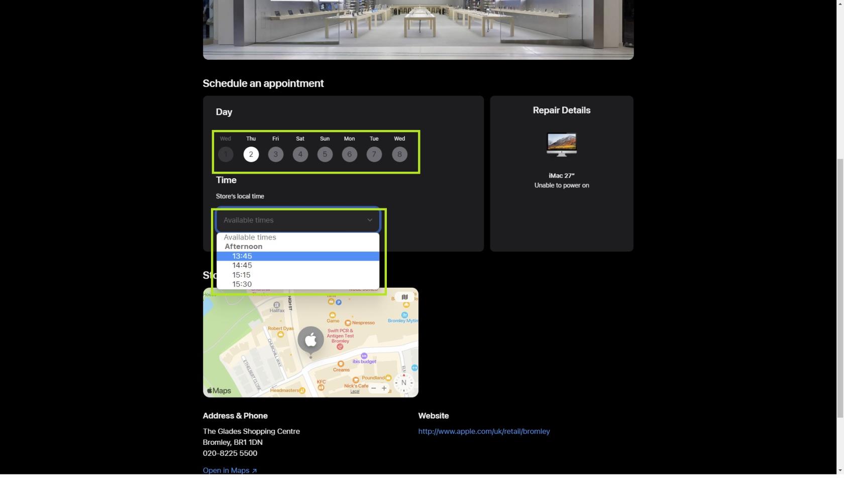 Apple StoreでGenius Barを予約する方法