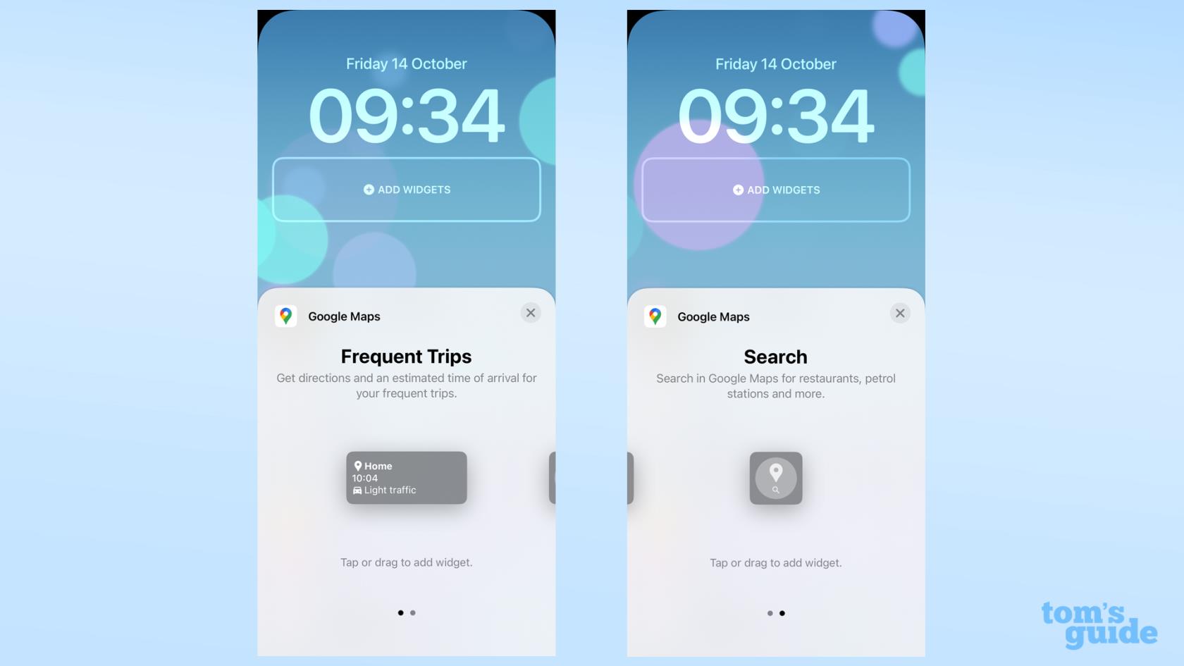 iOS 16 には Google マップのロック画面ウィジェットが追加されました - 追加方法は次のとおりです