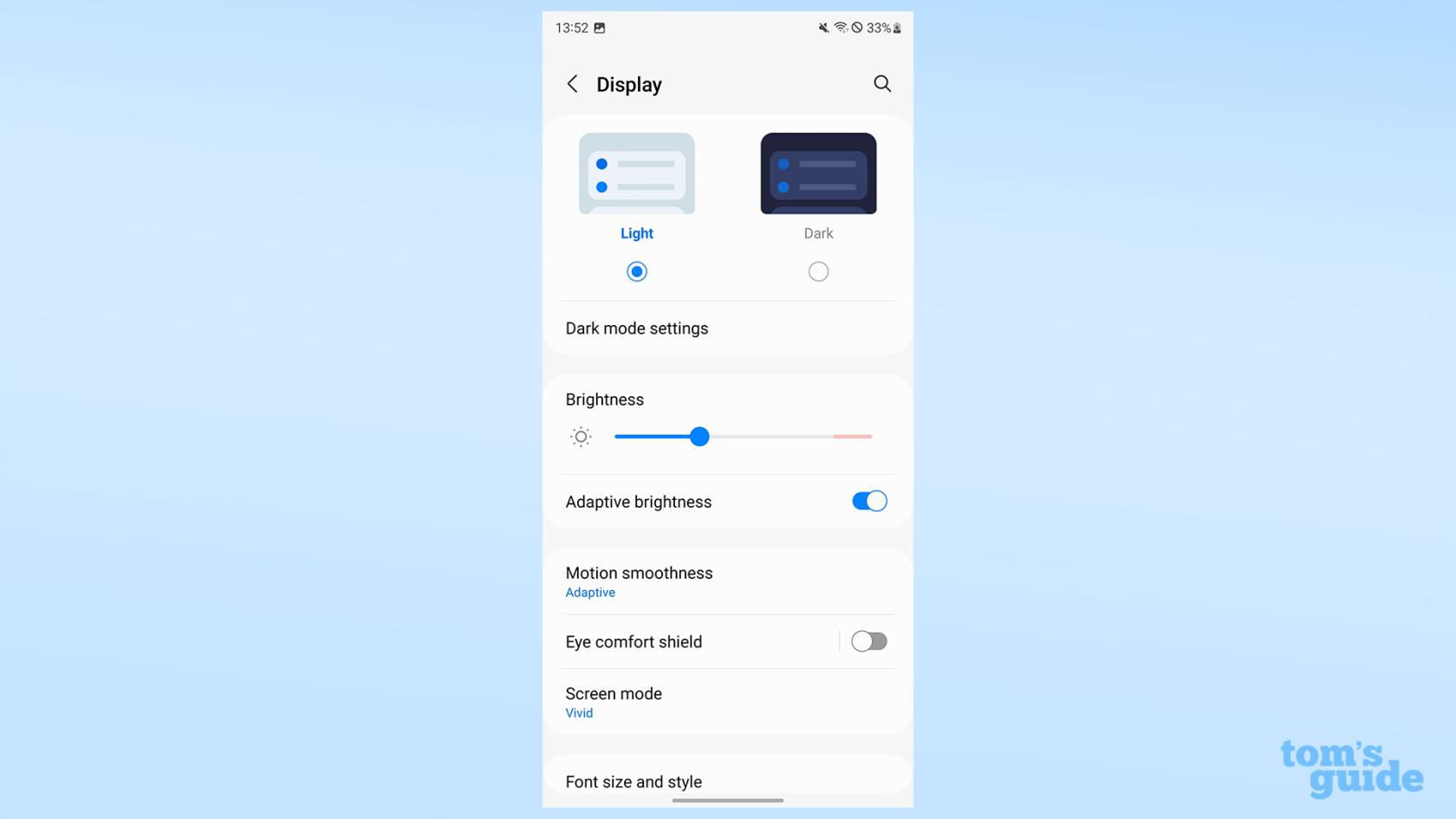 Samsung Galaxy S23 のディスプレイ設定を変更する方法