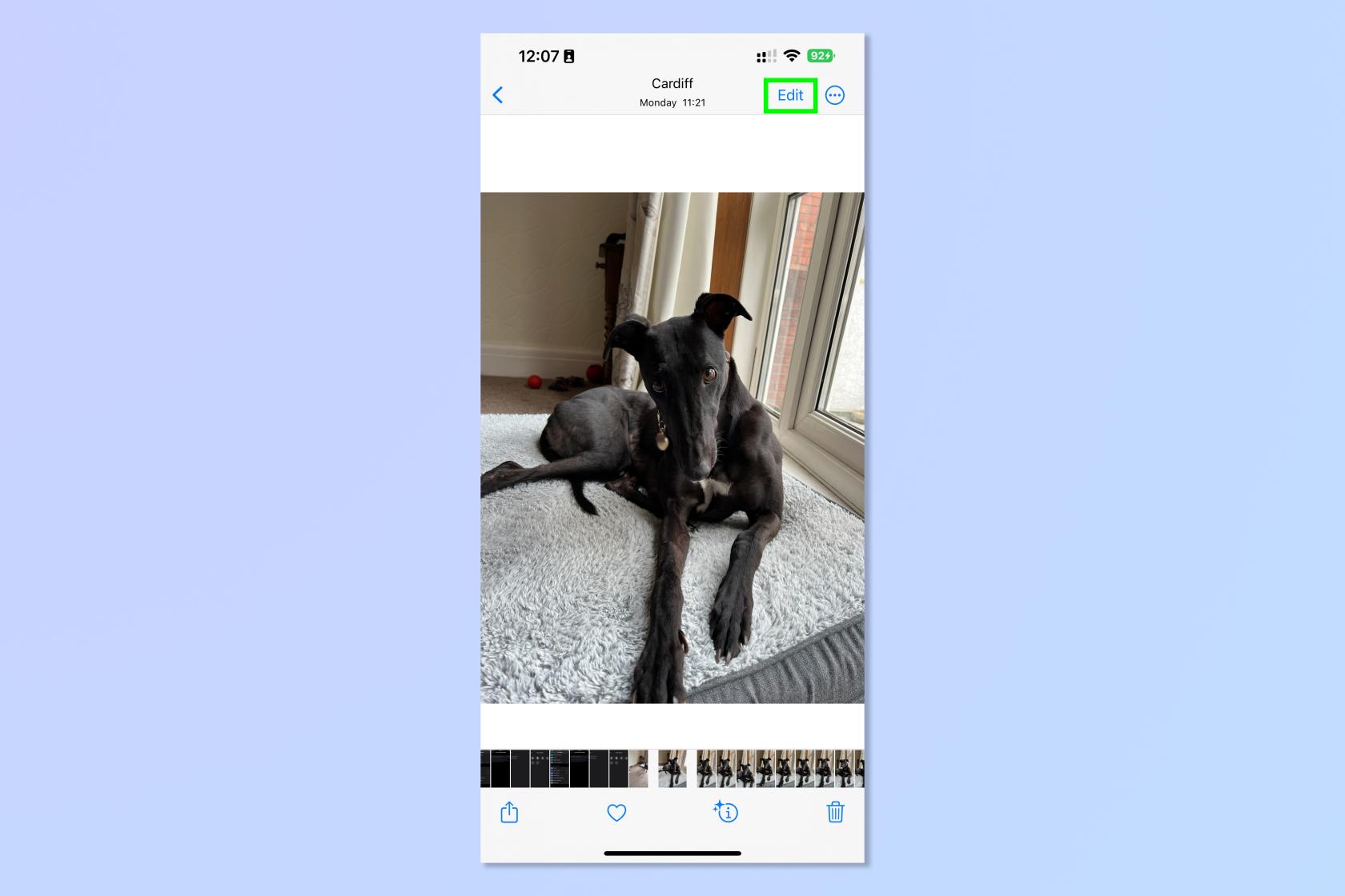 iOS 写真で編集内容をコピーして貼り付ける方法