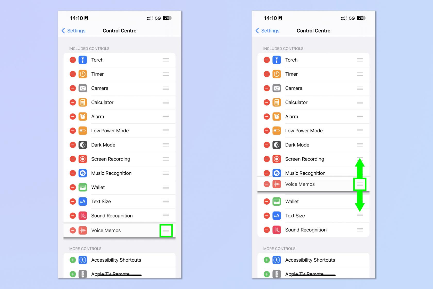 iPhoneでコントロールセンターを編集する方法