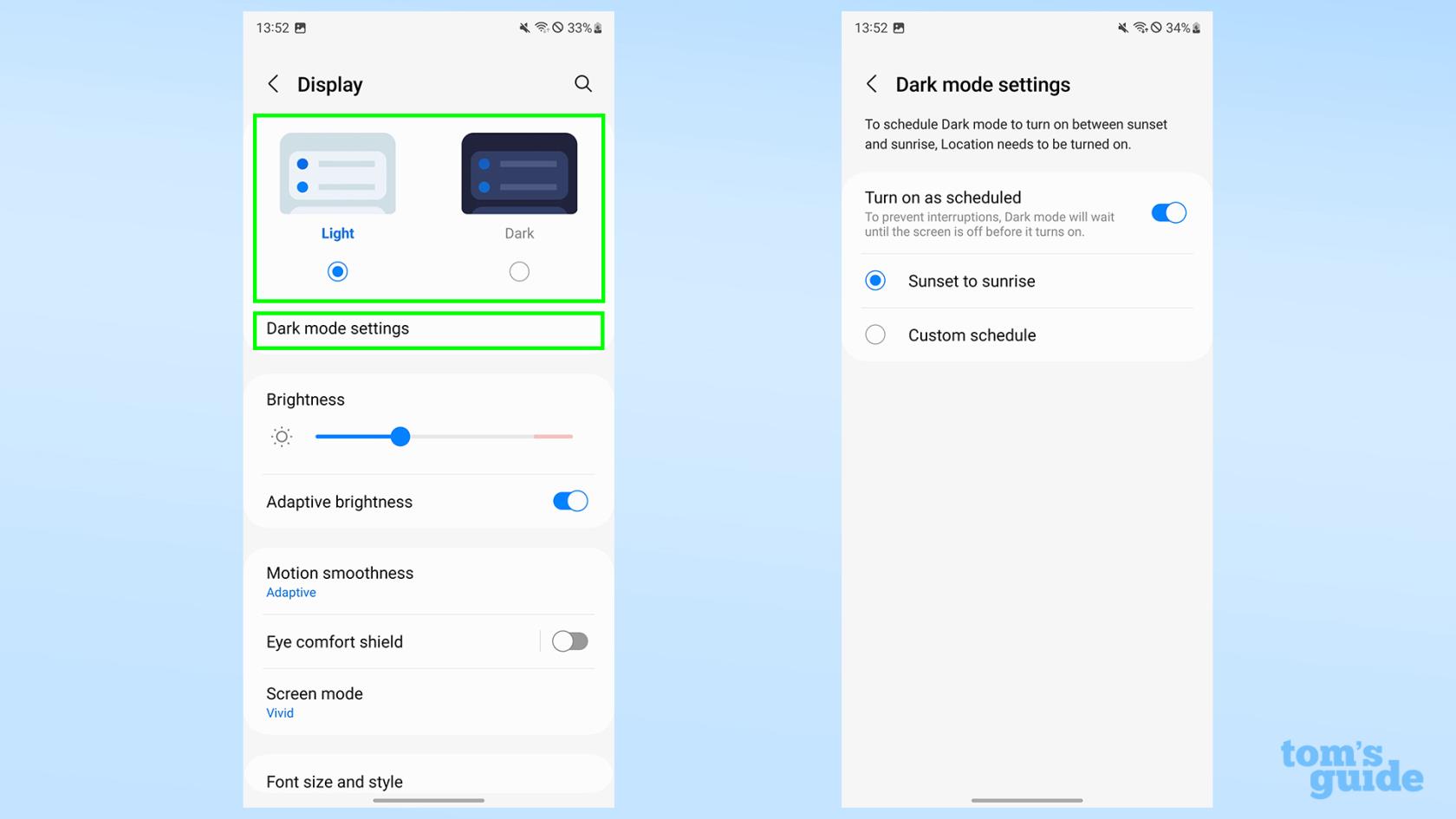Samsung Galaxy S23 のディスプレイ設定を変更する方法