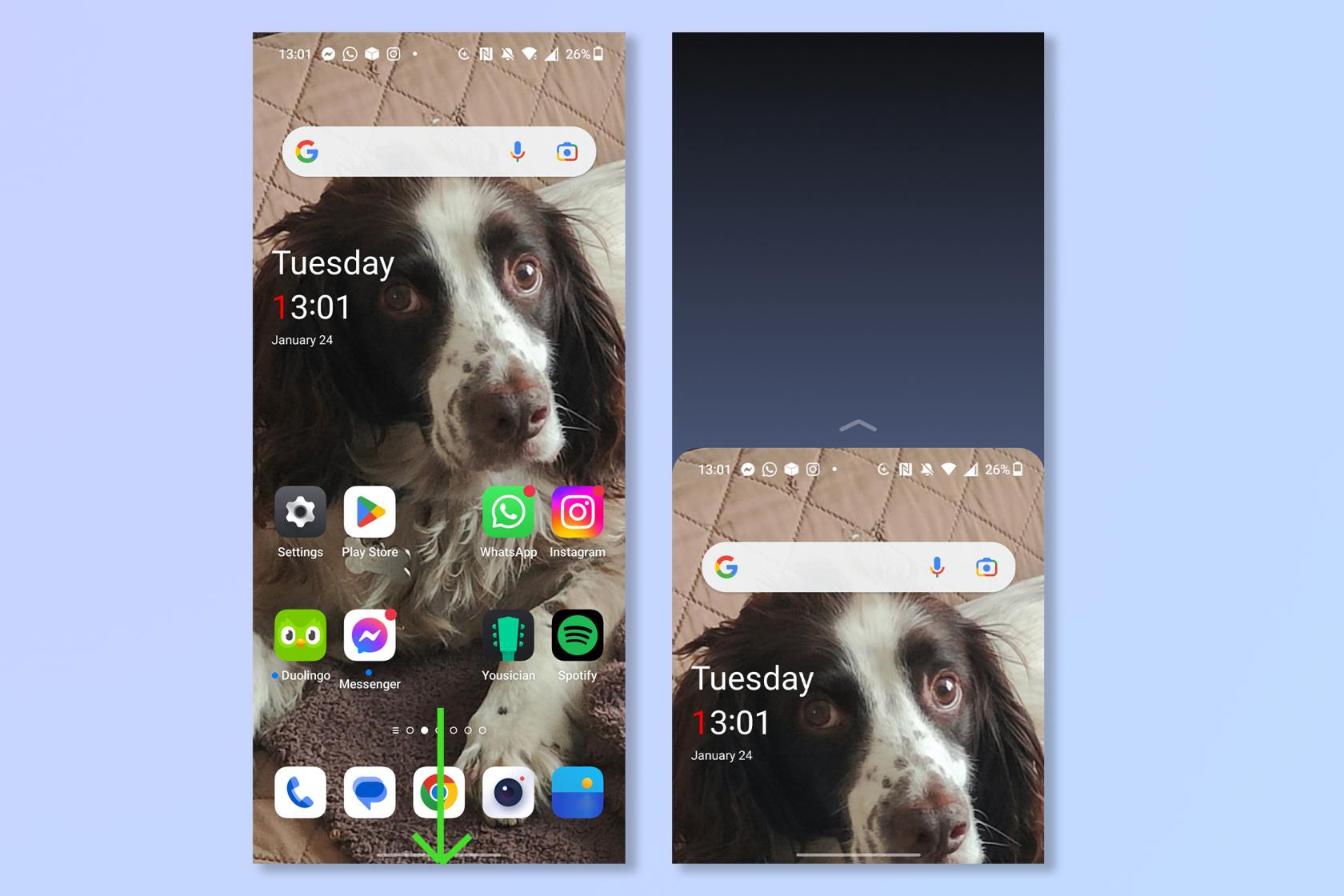 Androidの片手モードの使い方