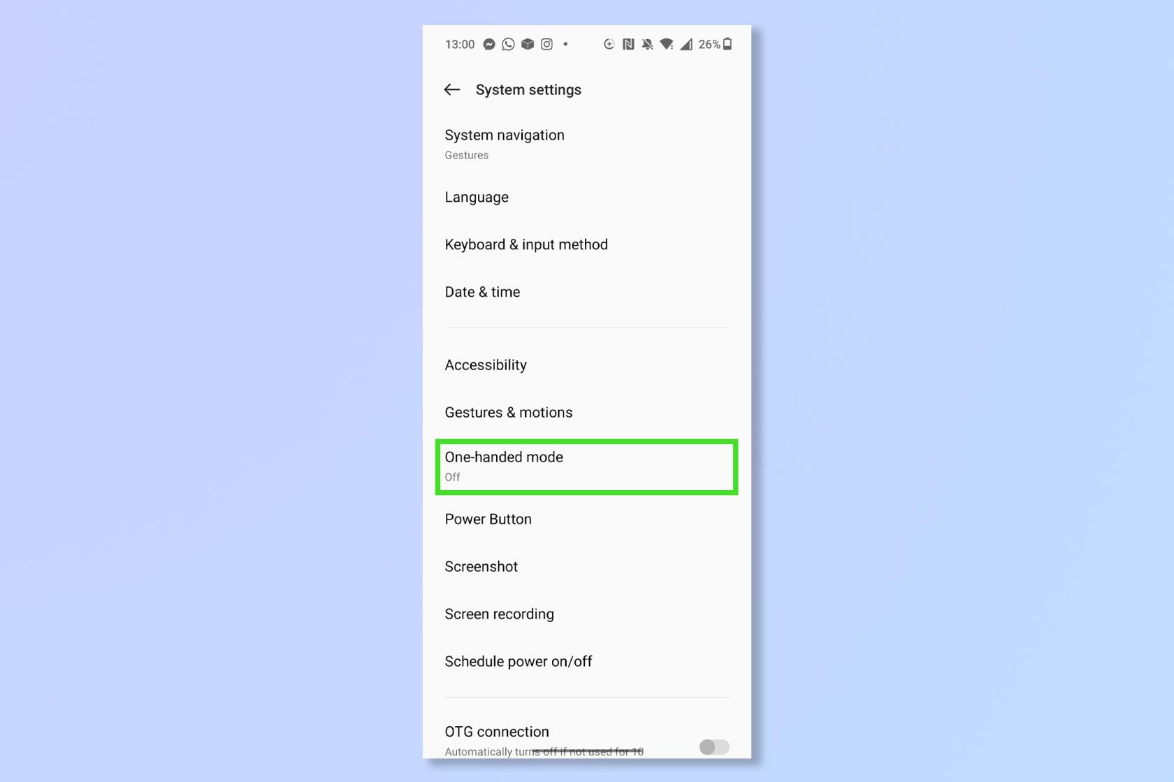 Androidの片手モードの使い方