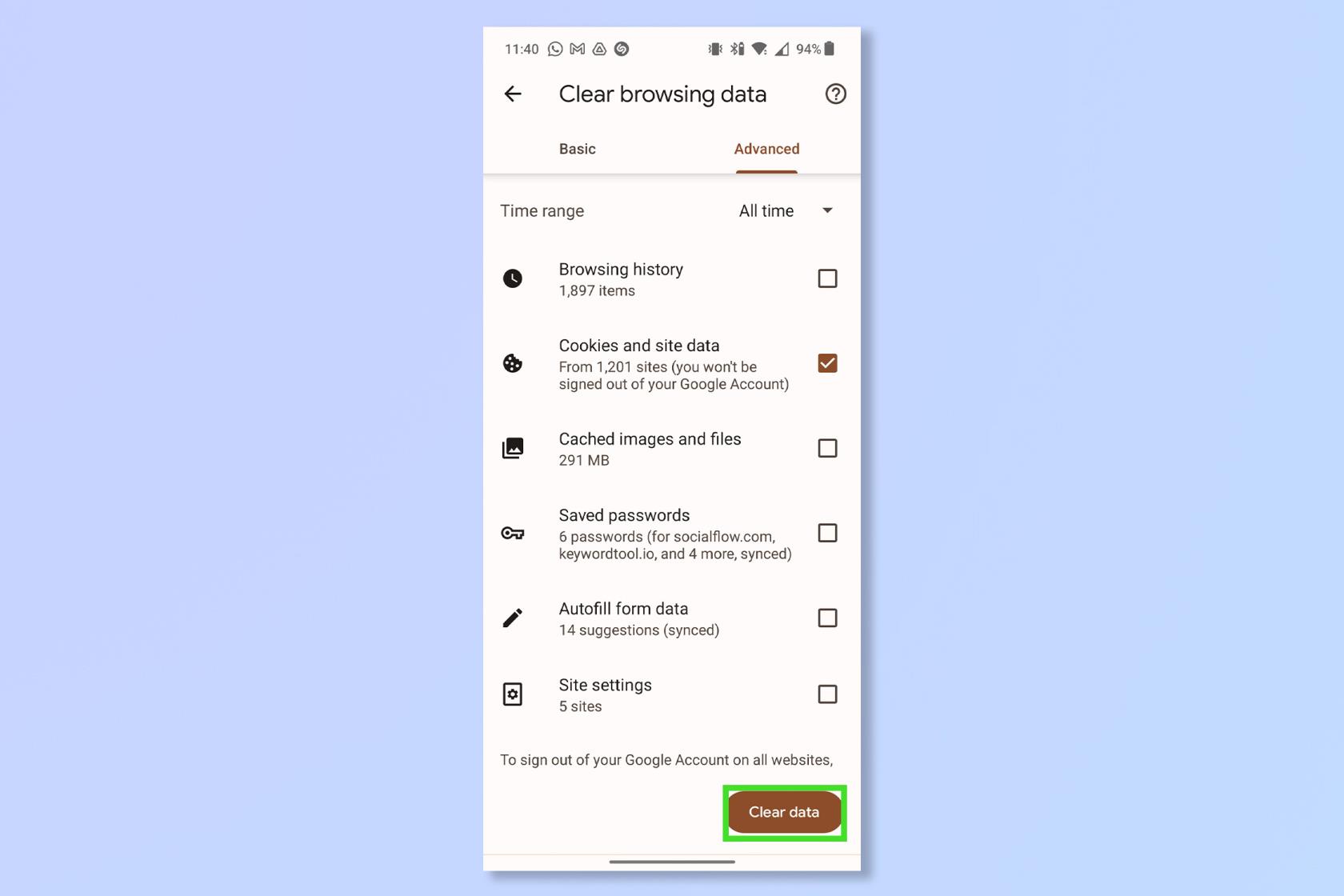 Android で Cookie を削除する方法