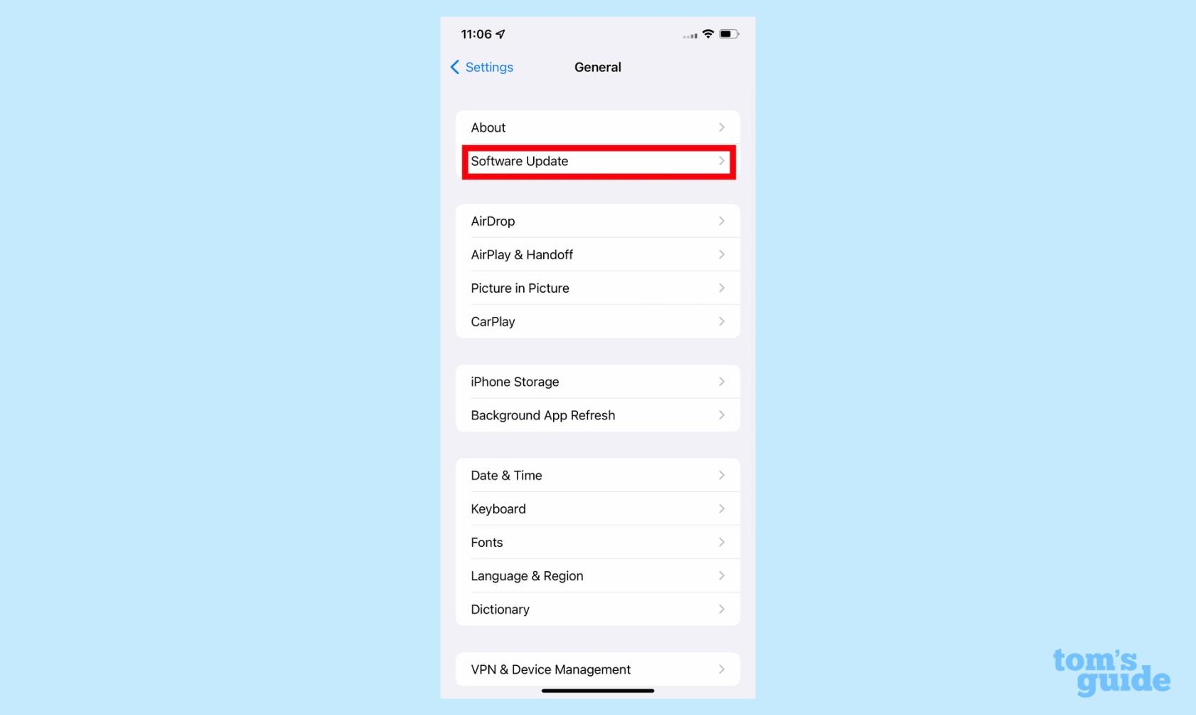 iOS16のダウンロード方法