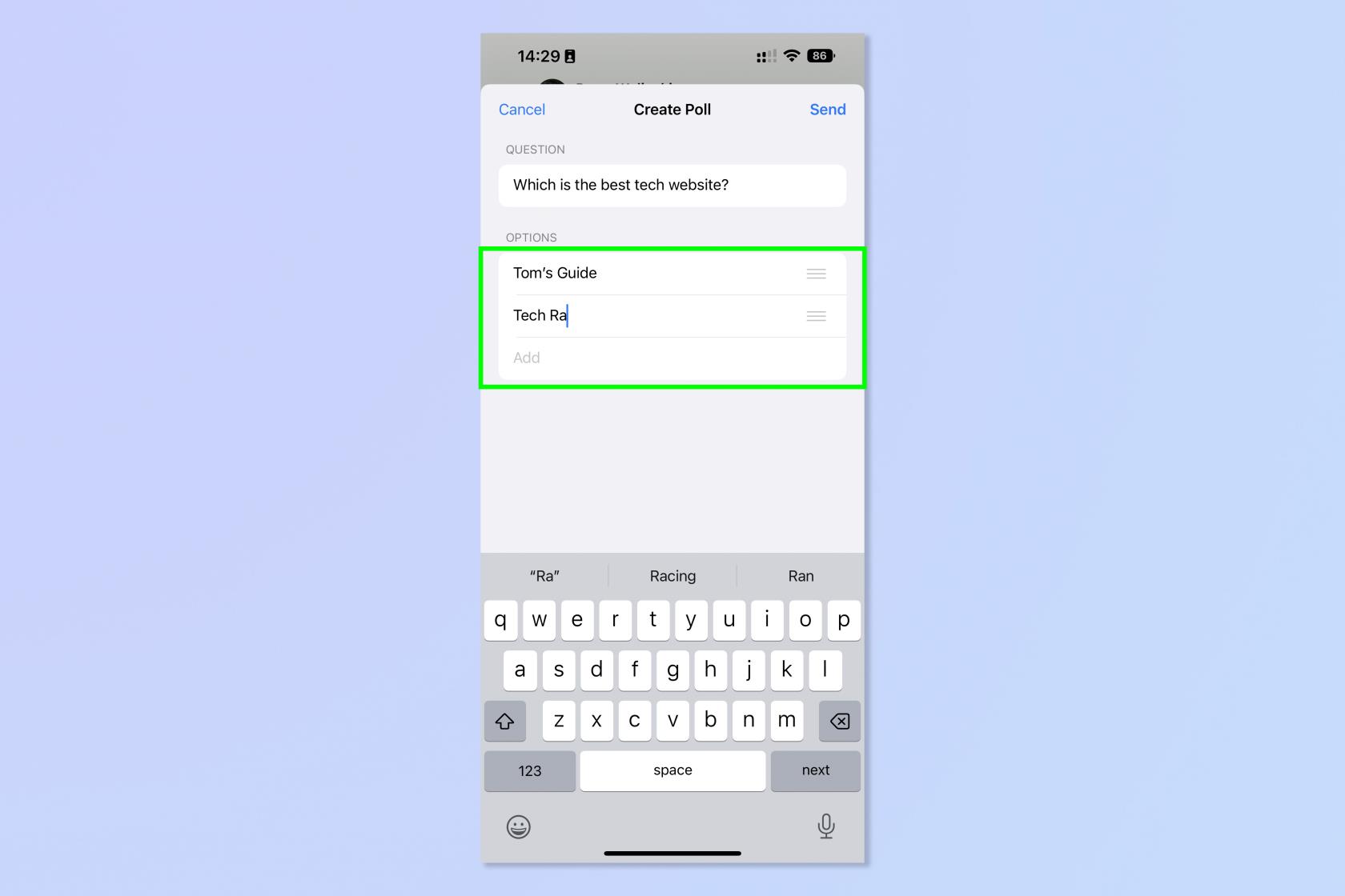 WhatsApp でアンケートを作成する方法