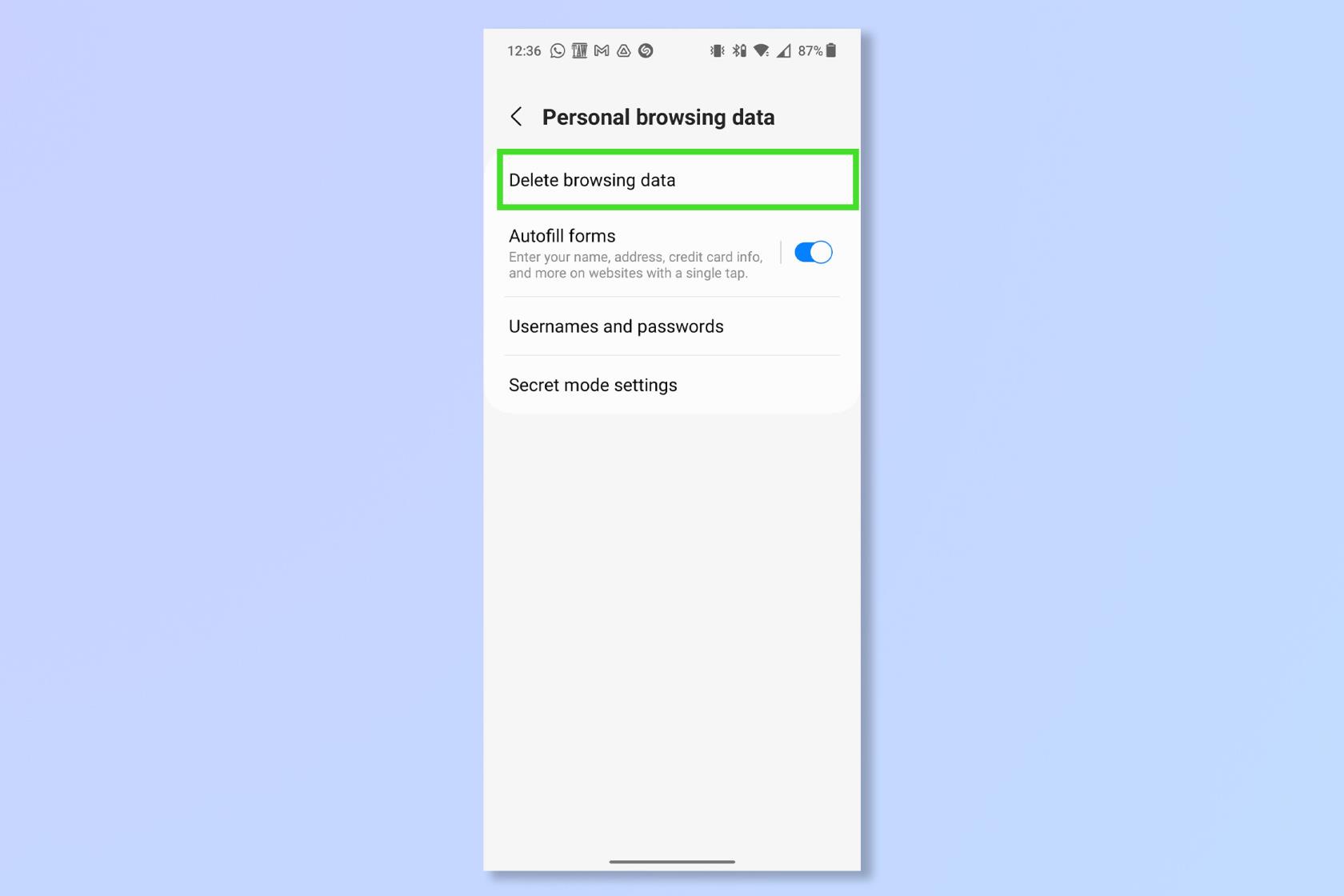 Android で Cookie を削除する方法